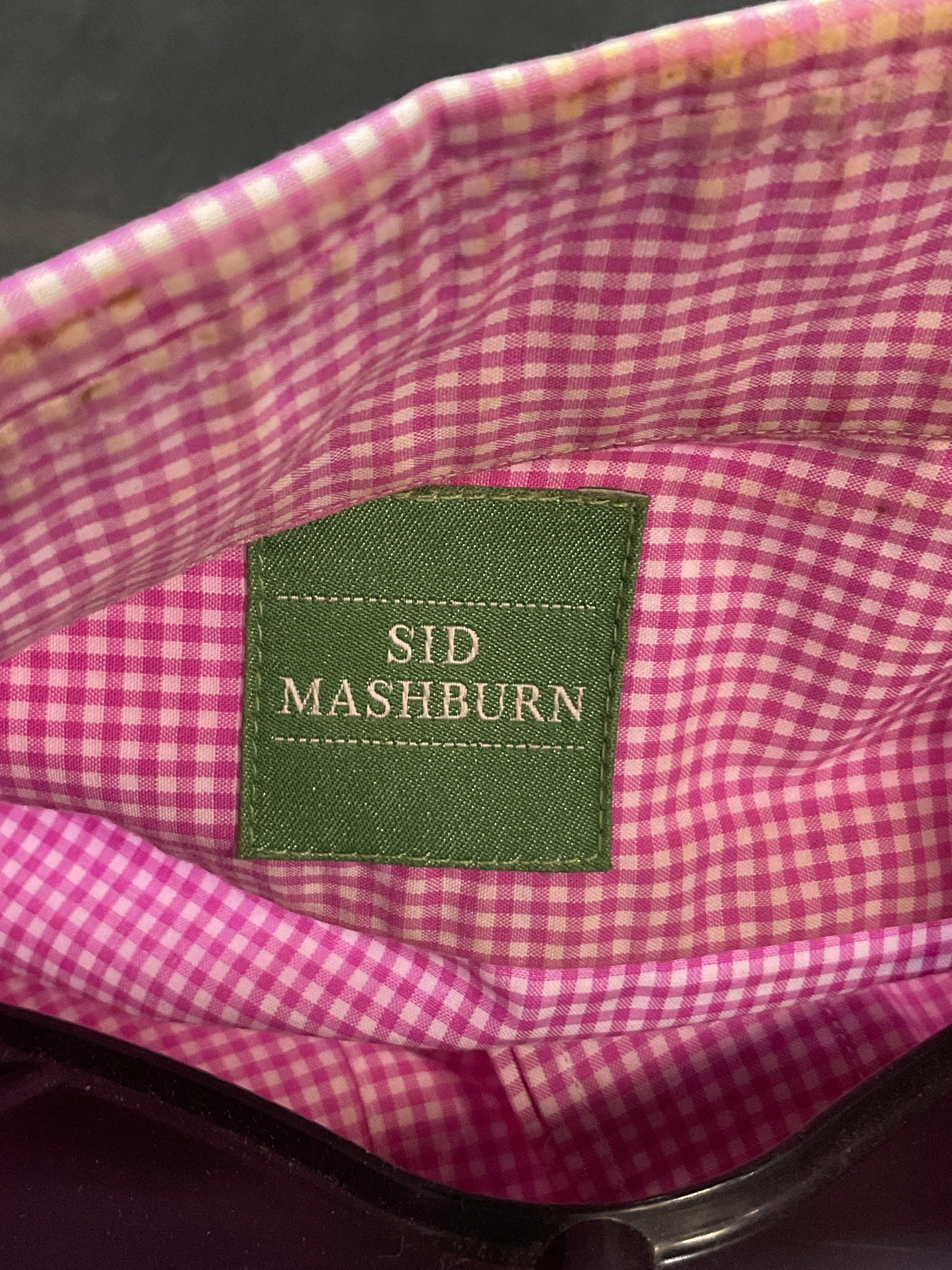 Sid Mashburn Pink & White Gingham Button Down - 8