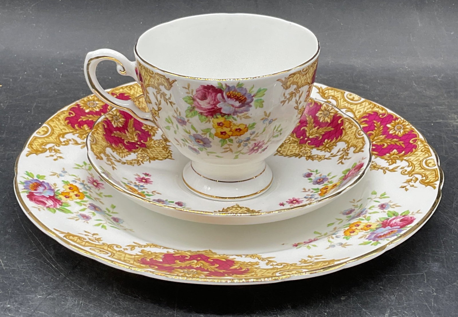Set3 Tuscan China Provence Teacup Saucer Plate Eng (1 of 7)