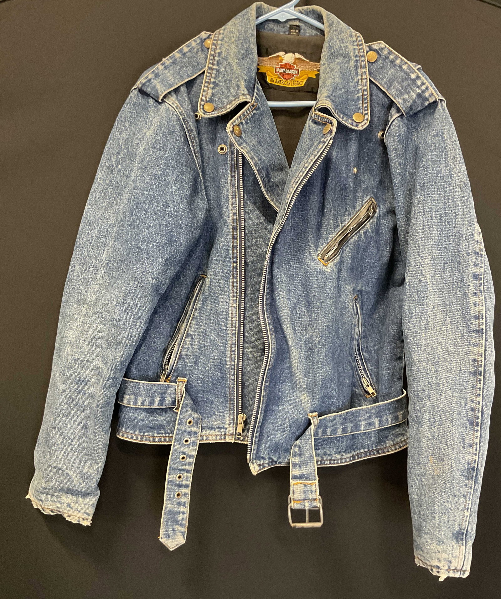 Harley Davidson Blue Denim Jacket (1 of 11)