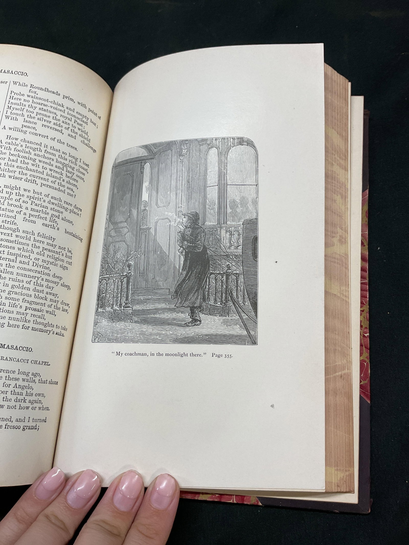 1895 Poem Works Of James Russell Lowell Illus Bk+: The Poetical Works Of James Russell Lowell. Contains illustrations. Published by Houghton, Mifflin, and Company, 1895. Hard cover leather bound with embossed gilt trim and marble design. Measures