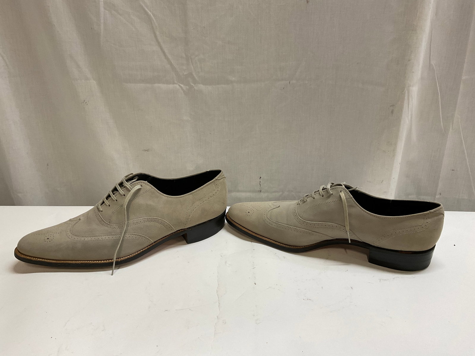 Thomas Grey Suede Wingtip Brogues - 3