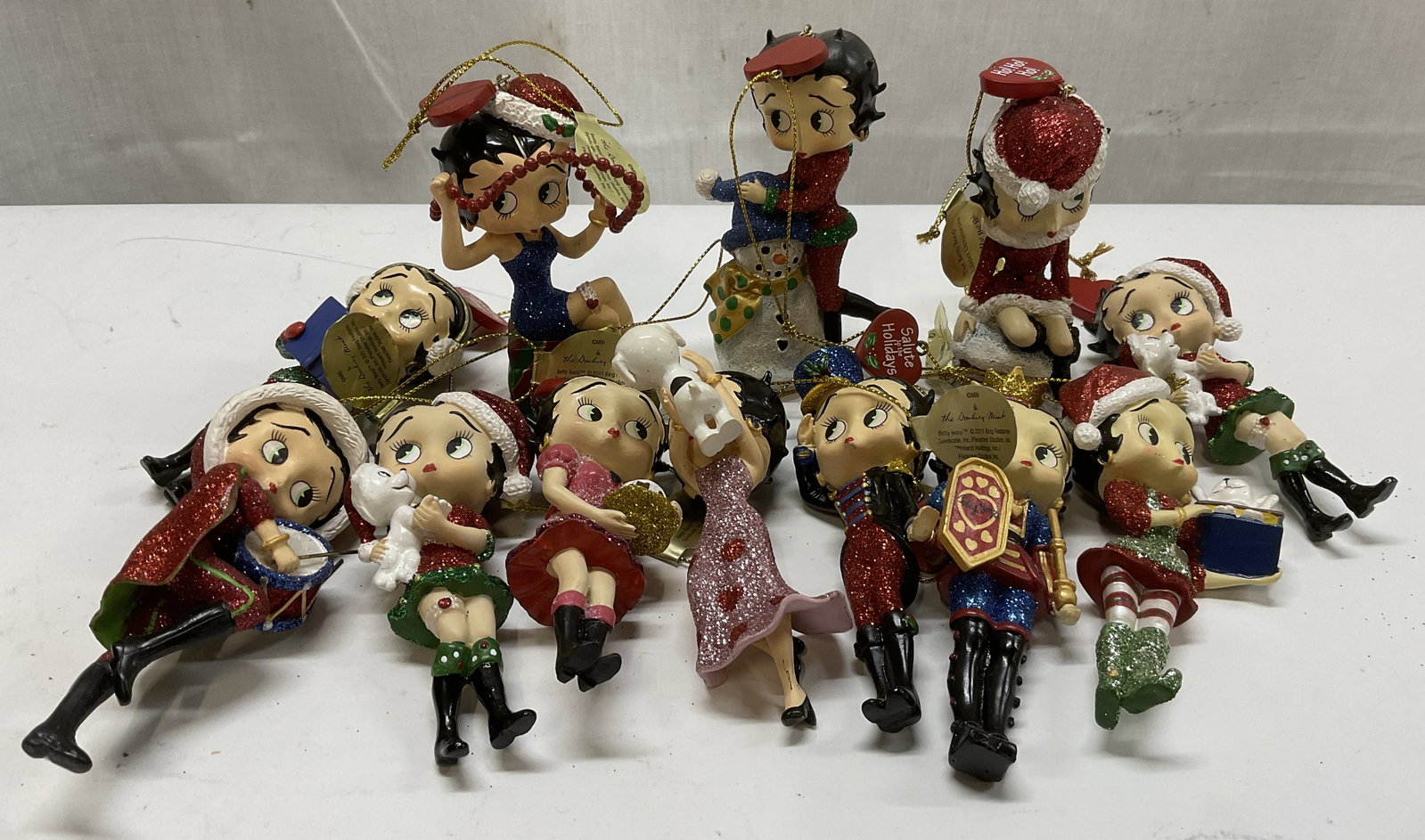 Lt12 Danbury Mint Betty Boop Xmas Ornaments (1 of 12)