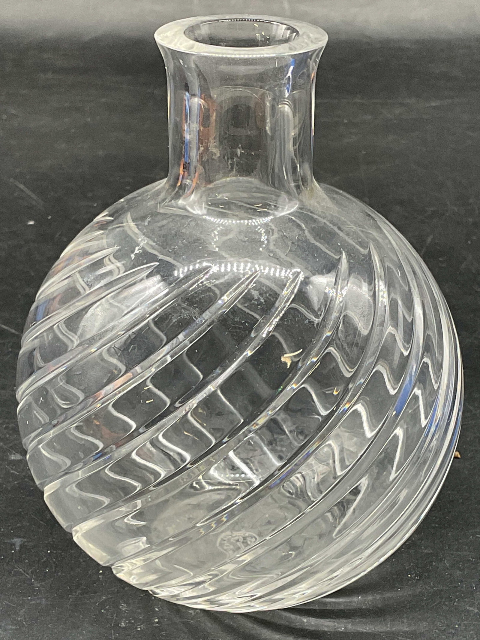 Vtg Baccarat Cyclades Cut Crystal Vase France (1 of 6)