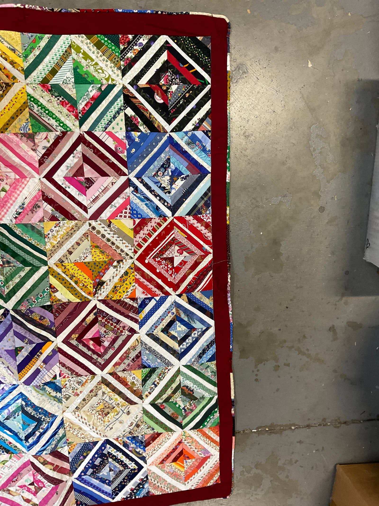 VTG Handmade Reversible Patchwork Quilt - 10