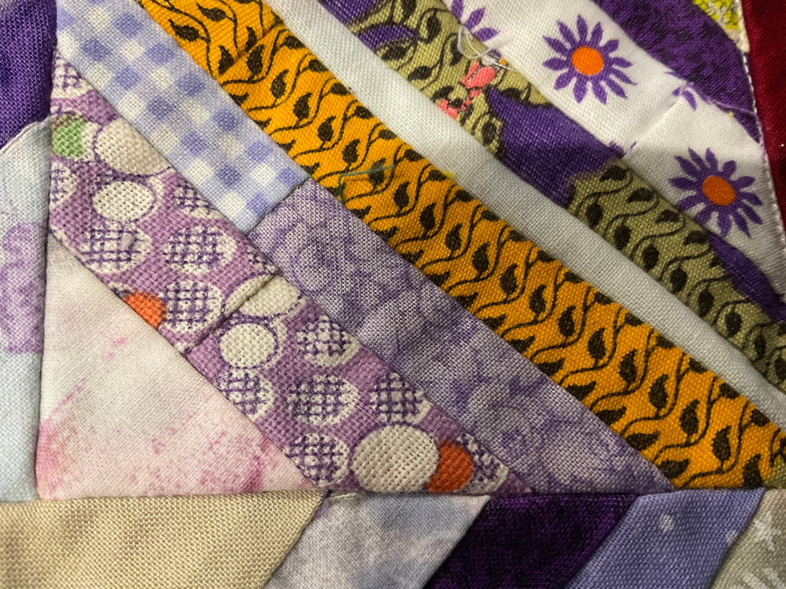 VTG Handmade Reversible Patchwork Quilt - 8