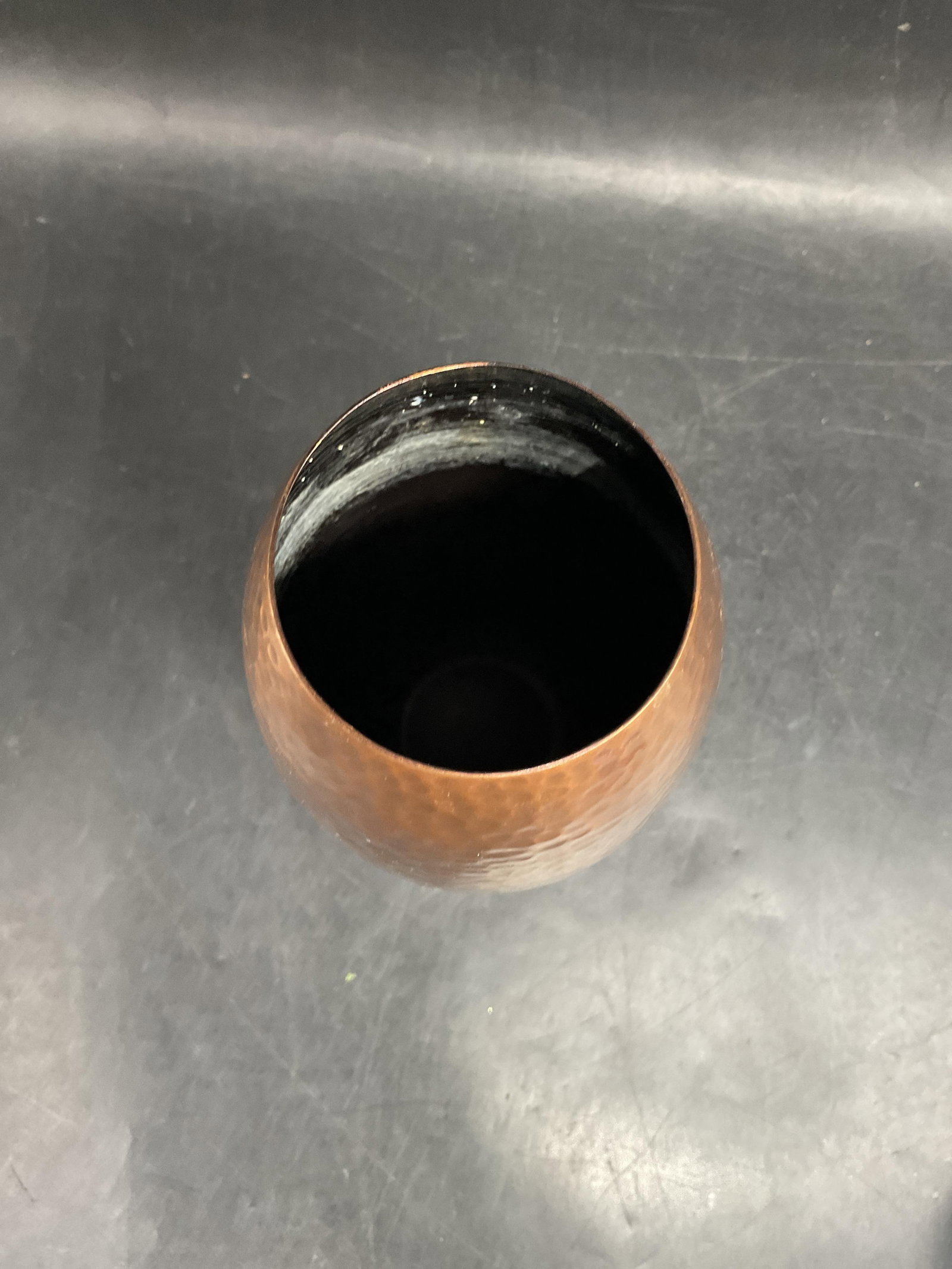 Hammered Copper Vase - 5