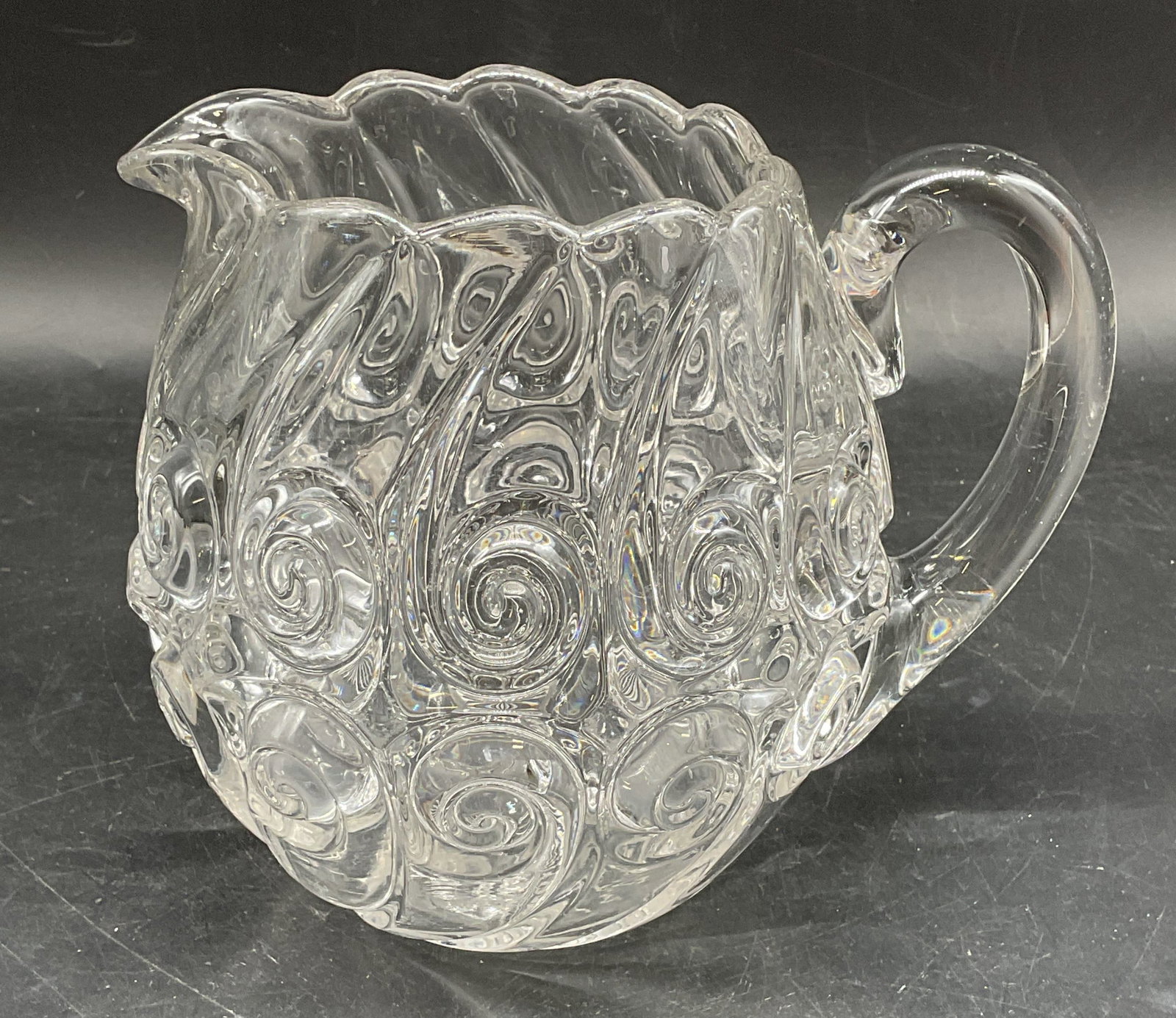 Vintage Pressed Glass Snail Pitcher (1 of 6)