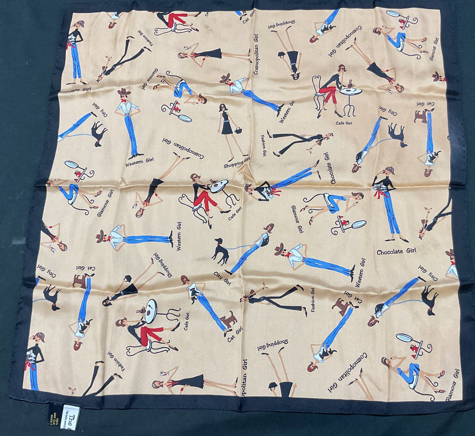 The Girls Figural Silk Scarf Italy (1 of 7)