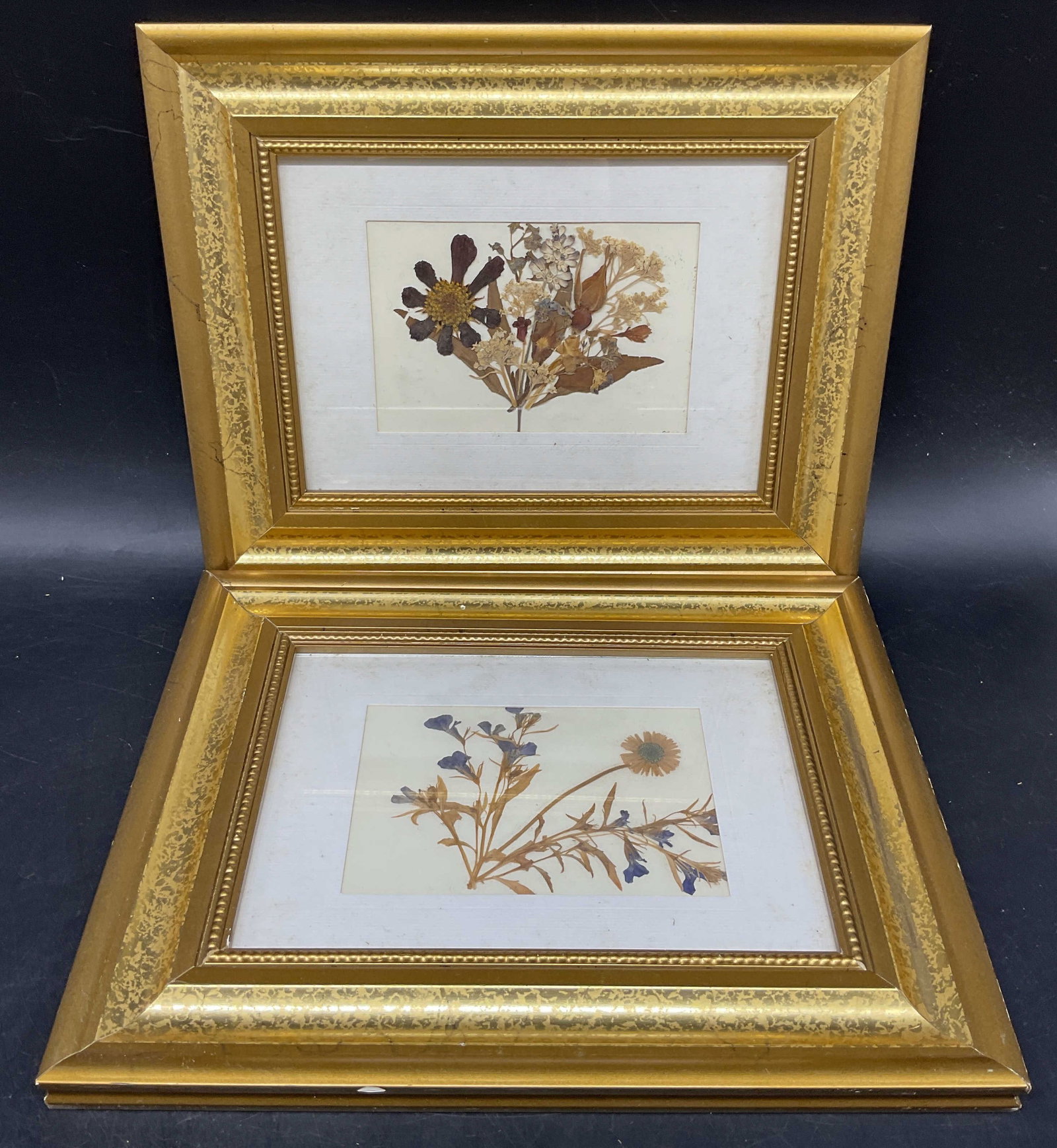 Lot 2 Framed Pressed Flower Arrangements (1 of 6)