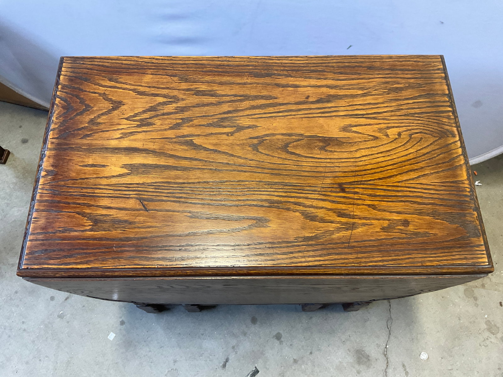 VINTAGE Oak Drop-Leaf Table - 2