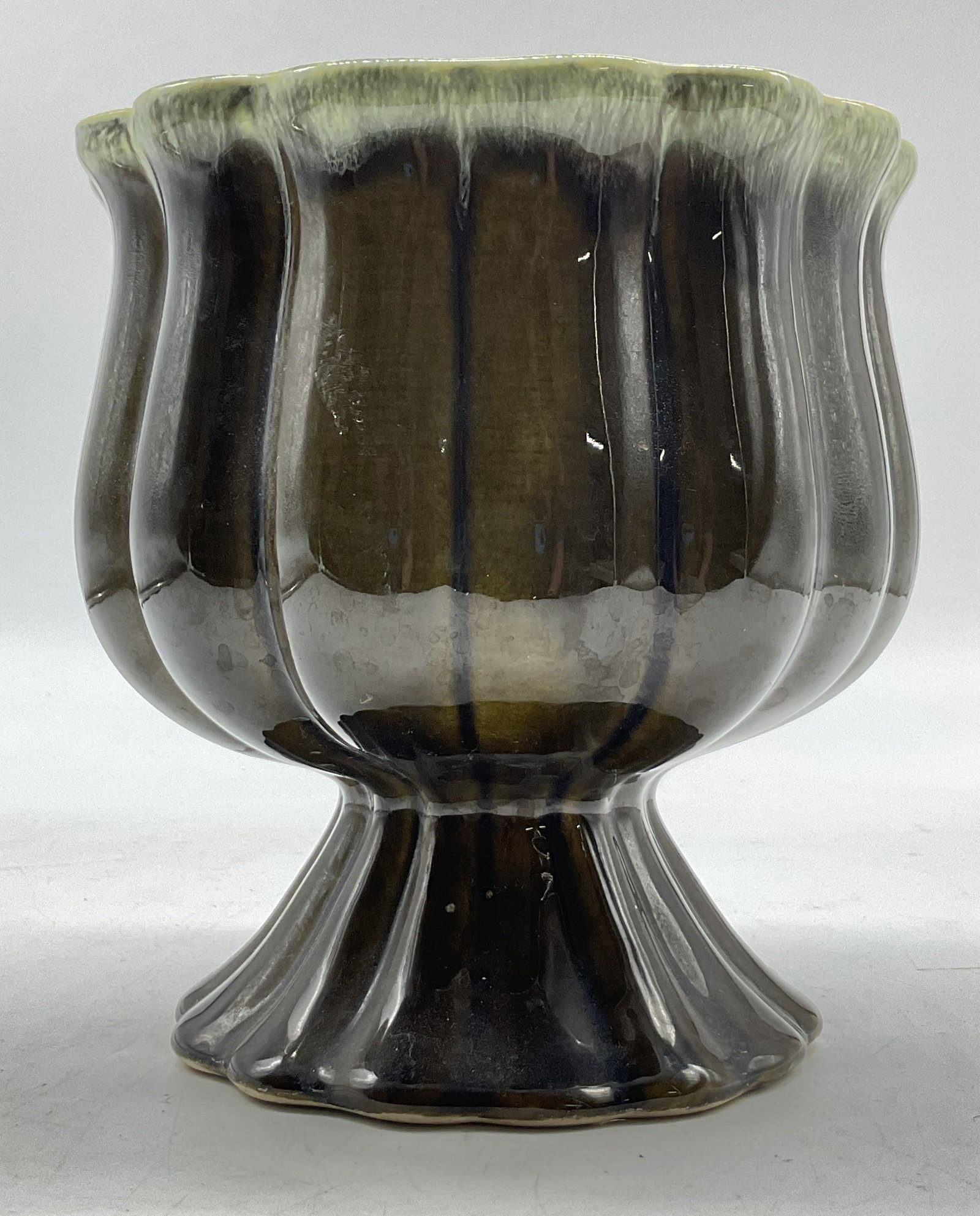 Hull Pottery Ceramic Pedestal Planter USA (1 of 7)