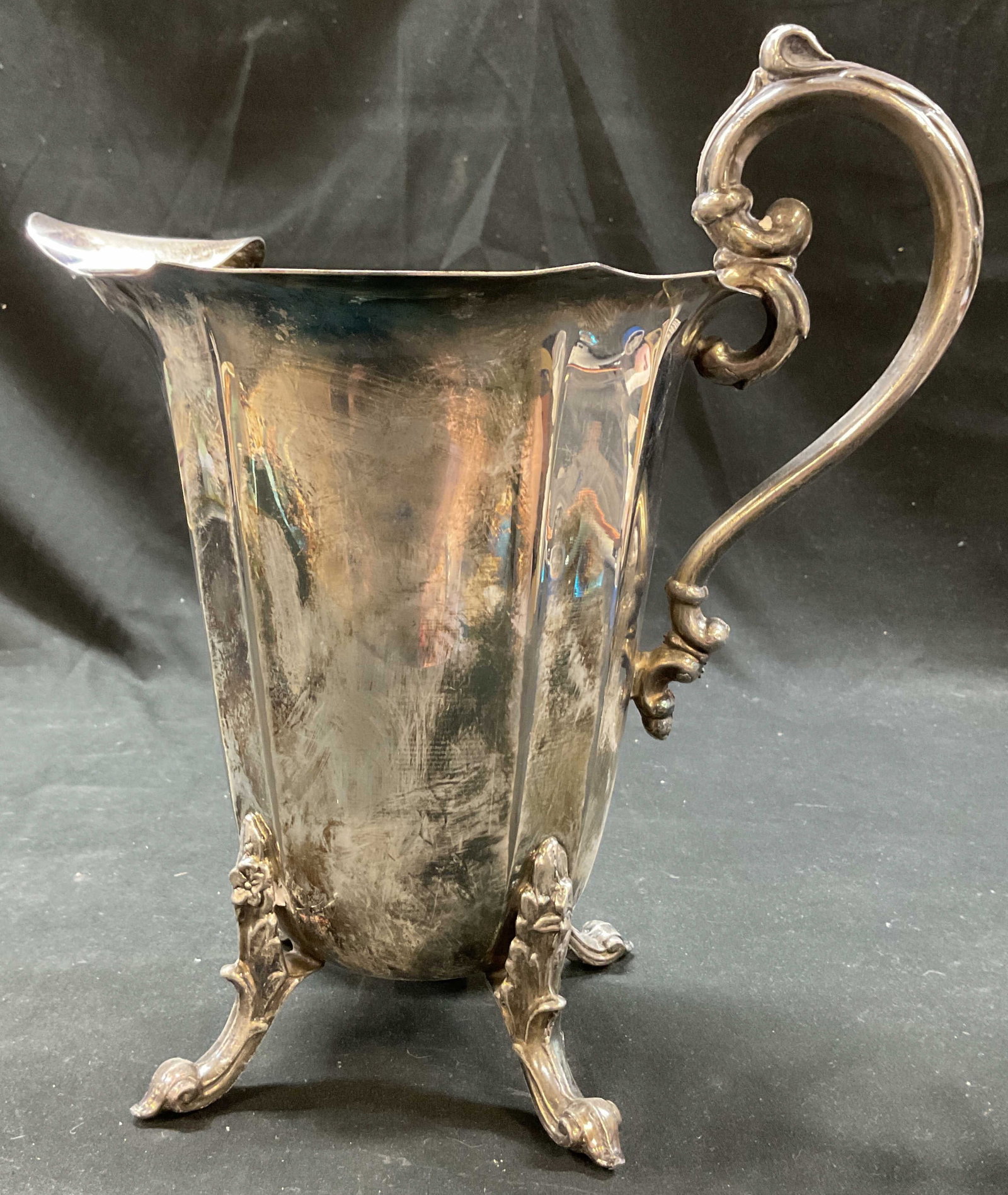Regency Silver Plated Footed Pitcher (1 of 9)