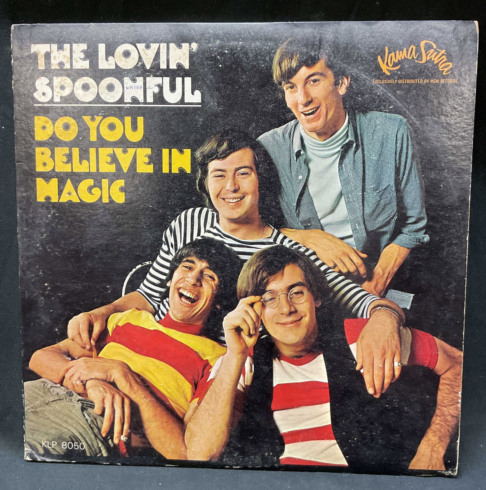 1965 Lovin Spoonful Believe In Magic Vinyl USA: Do You Believe In Magic by The Lovin Spoonful. Vinyl made in USA. Manufactured by MGM Records, 1965. Illustrations and text as photographed here. Measures approx 12.5 x 12.5 inches. Surface wear consi