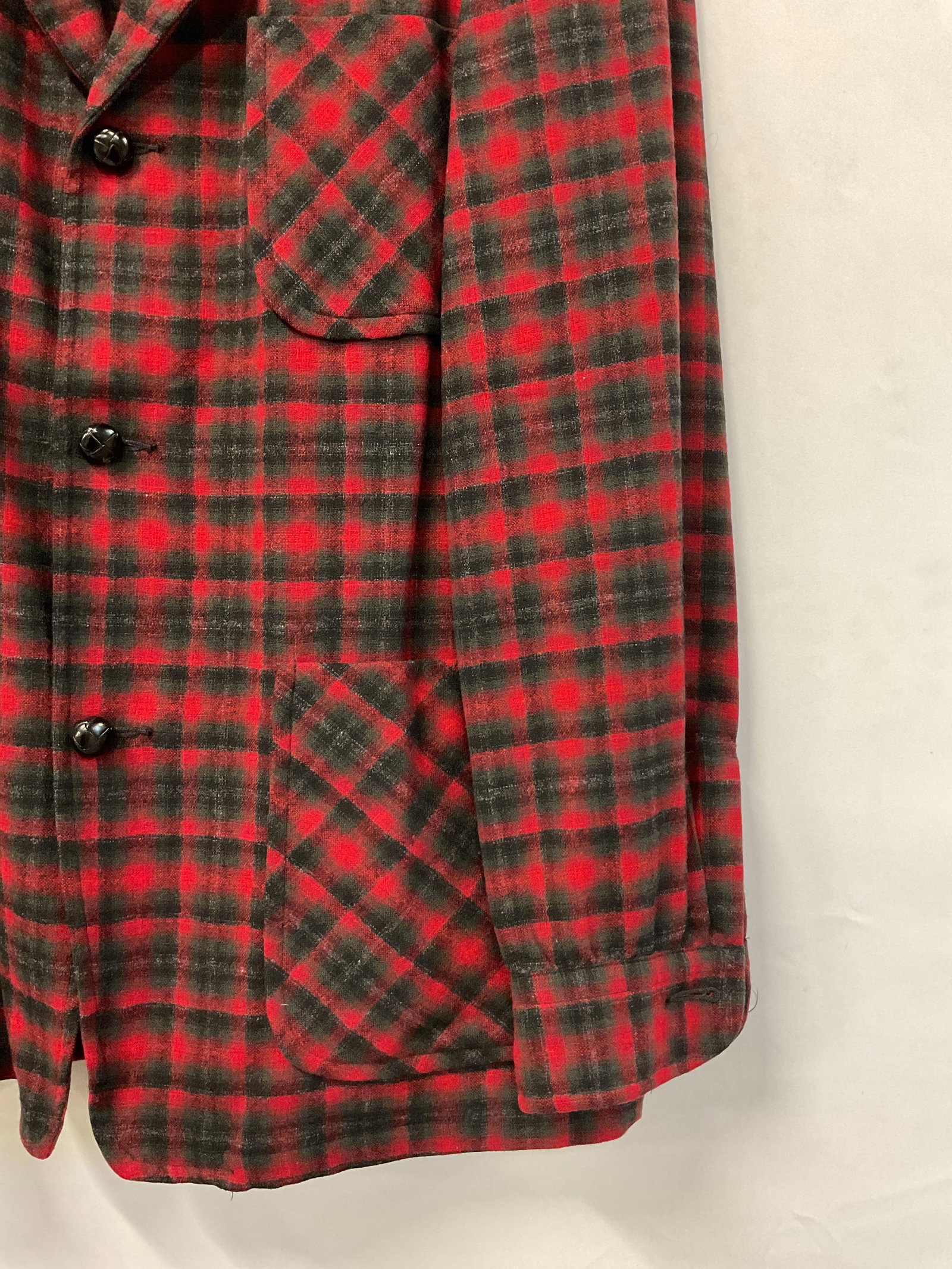 Pendleton Plaid Wool Buttoned Jacket USA - 3