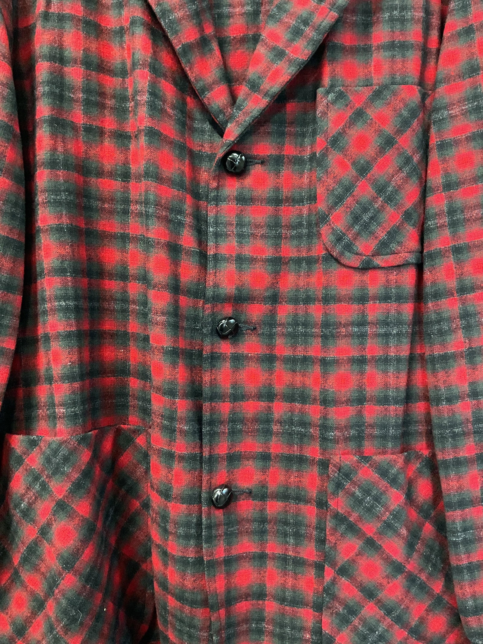 Pendleton Plaid Wool Buttoned Jacket USA - 4