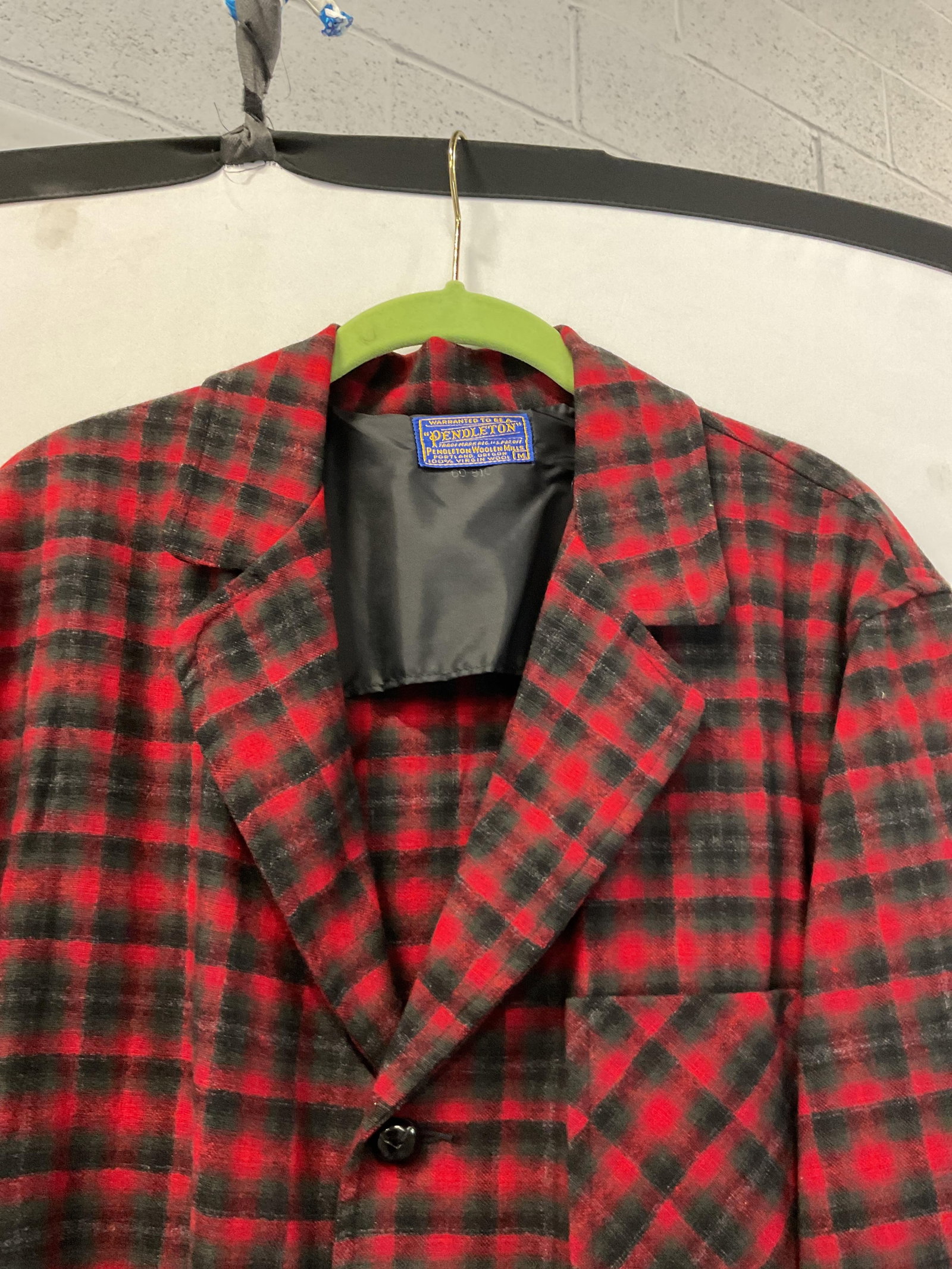 Pendleton Plaid Wool Buttoned Jacket USA - 6
