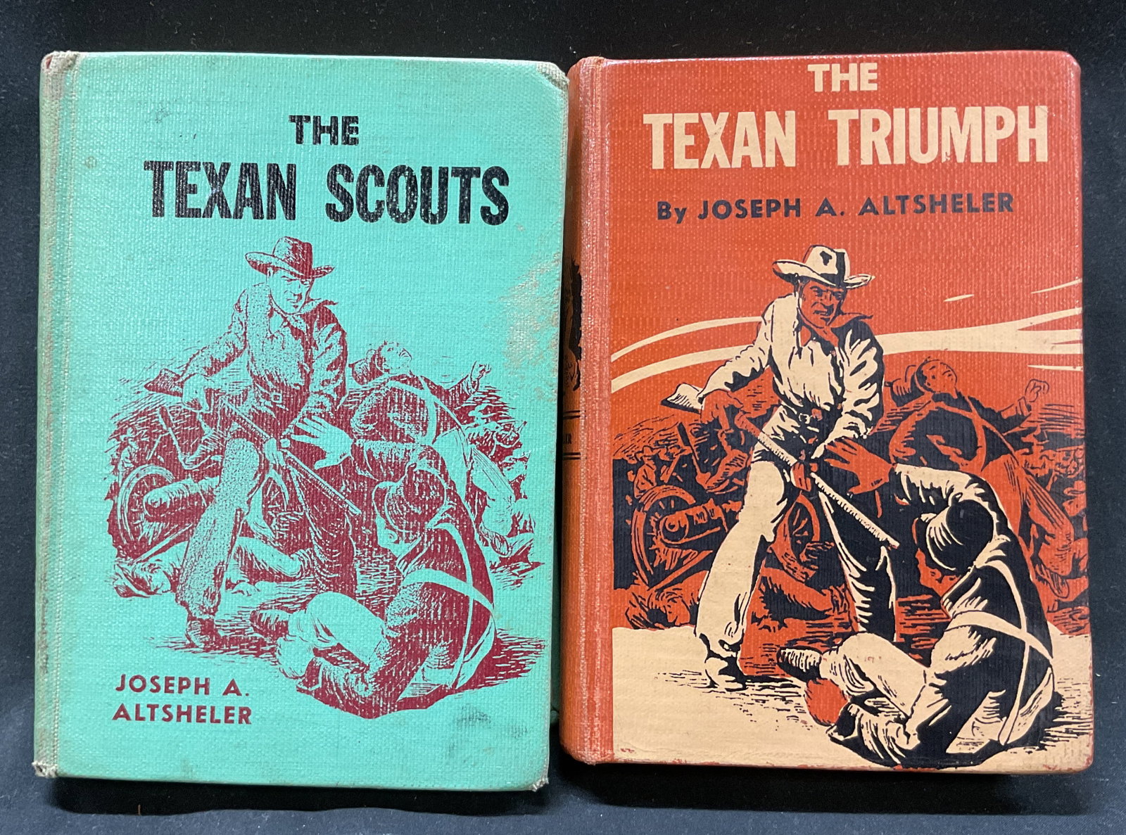 Lot 2 1941 Joseph Altsheler Texan Books (1 of 8)