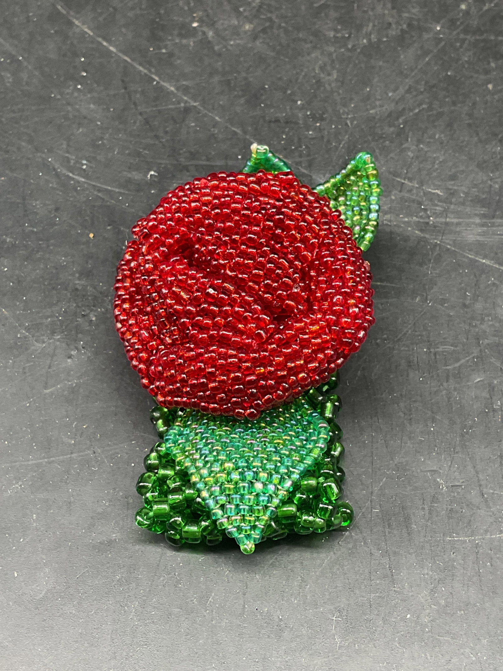 Beaded Rose Statement Bracelet - 3
