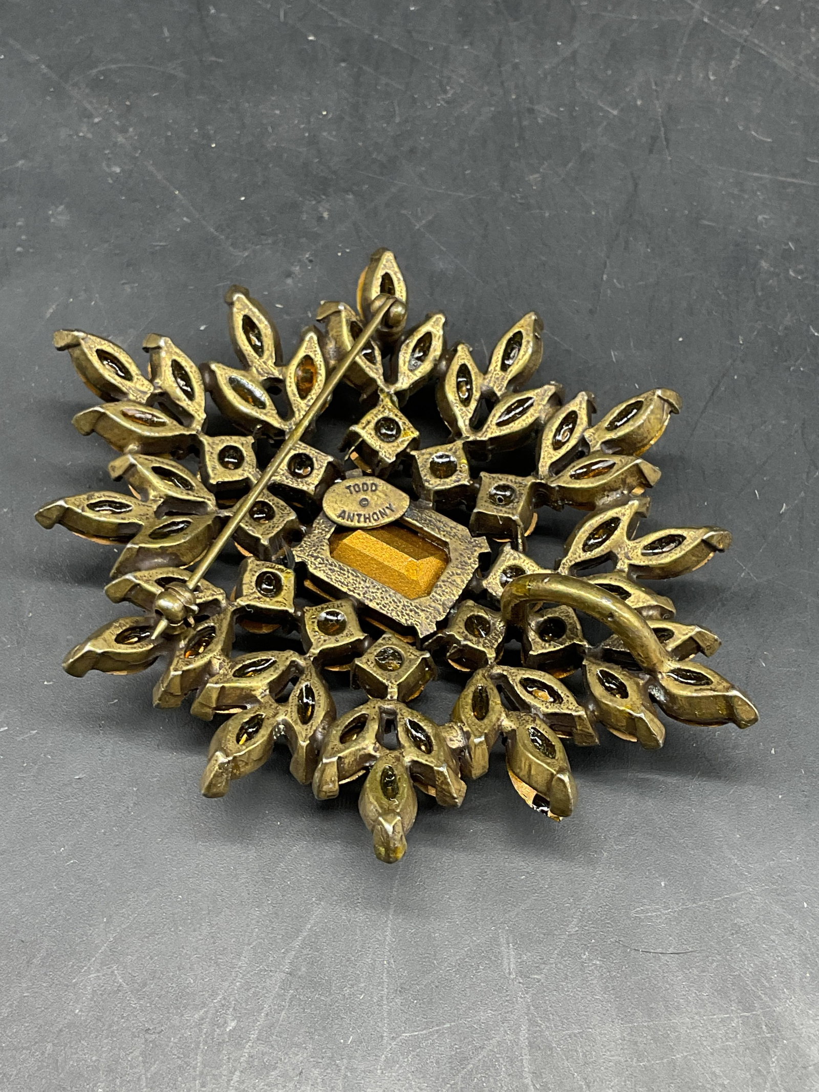 Todd Anthony Rhinestone Statement Brooch - 5