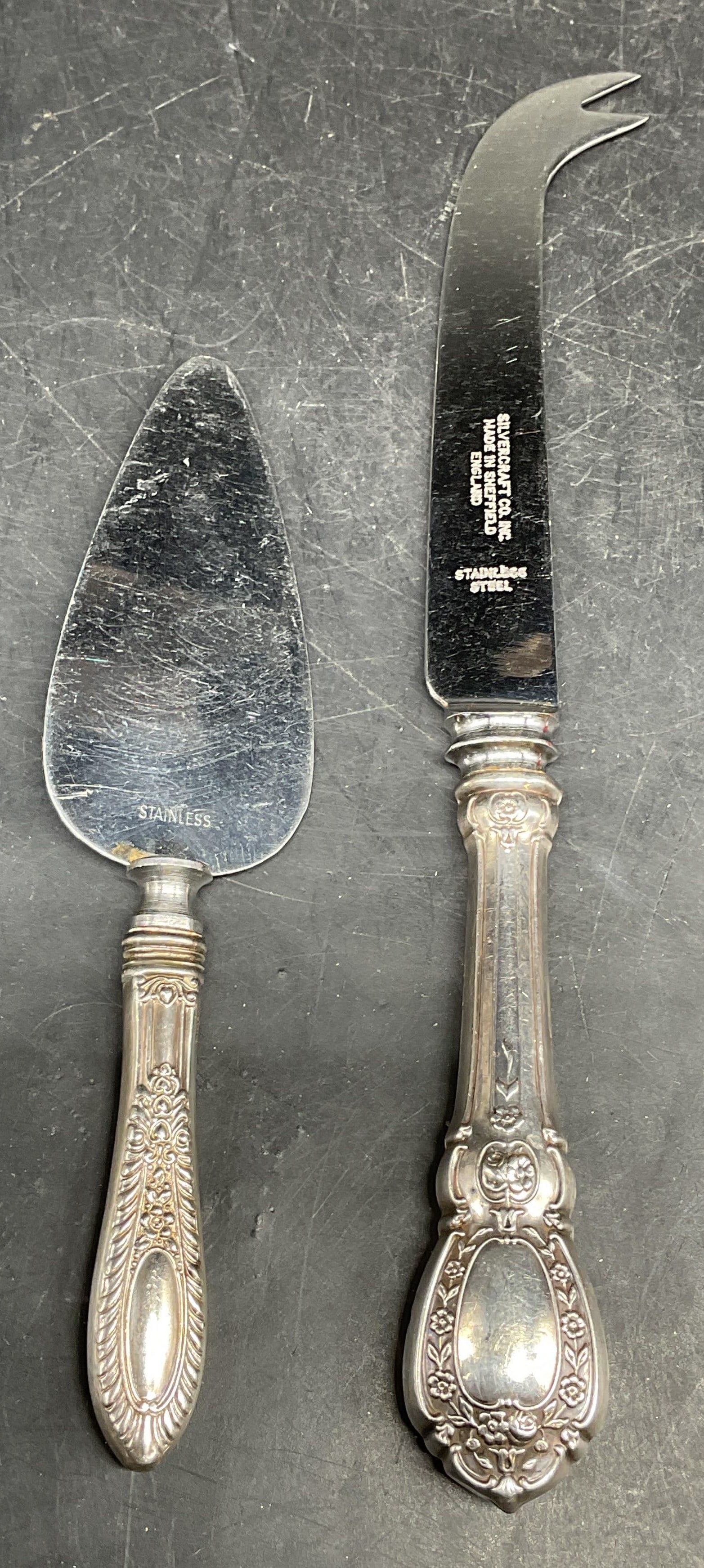 2 Silvercraft Co Sterling Handle Cheese Knife + (1 of 6)