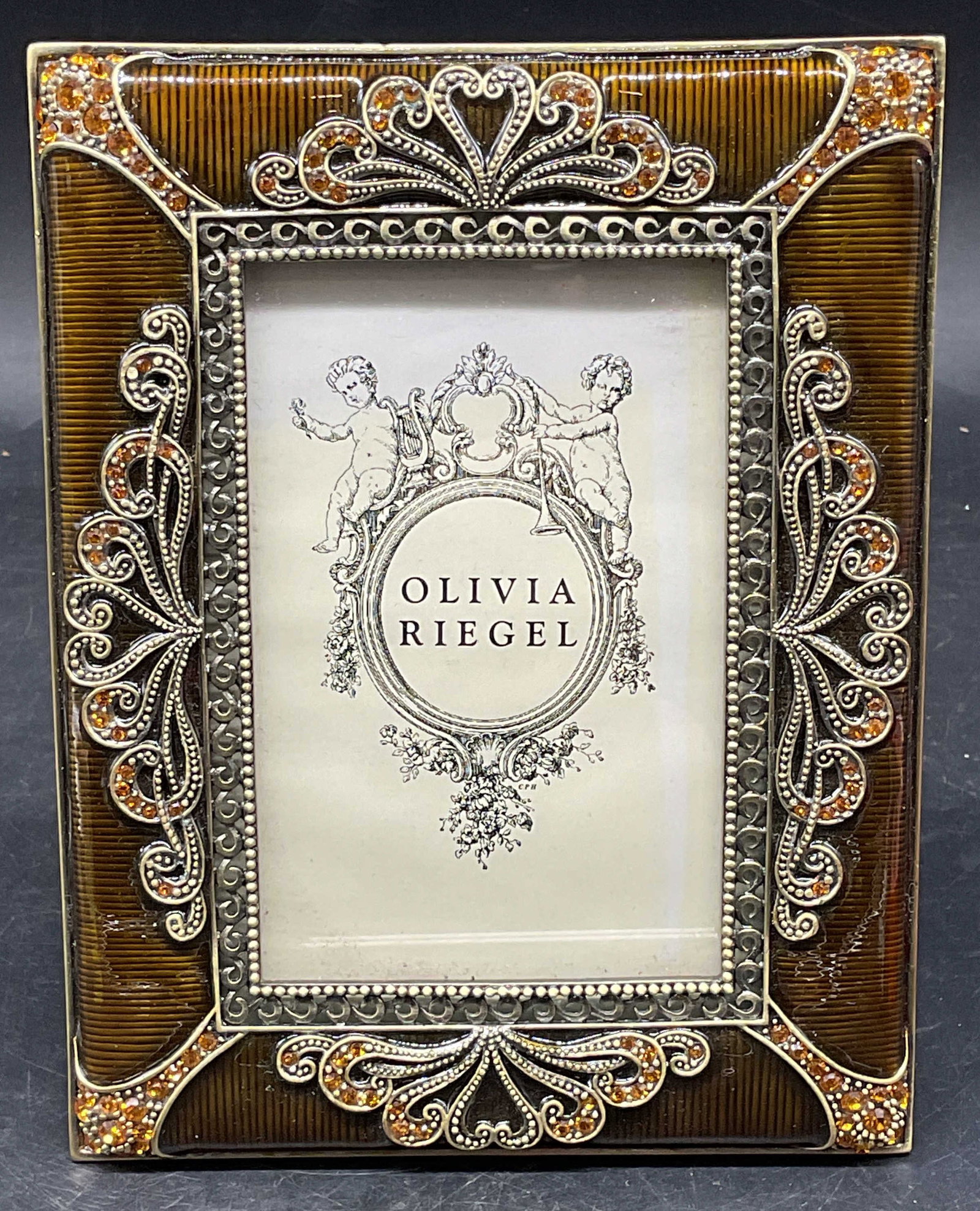Olivia Riegel Enamel & Rhinestone Picture Frame (1 of 6)