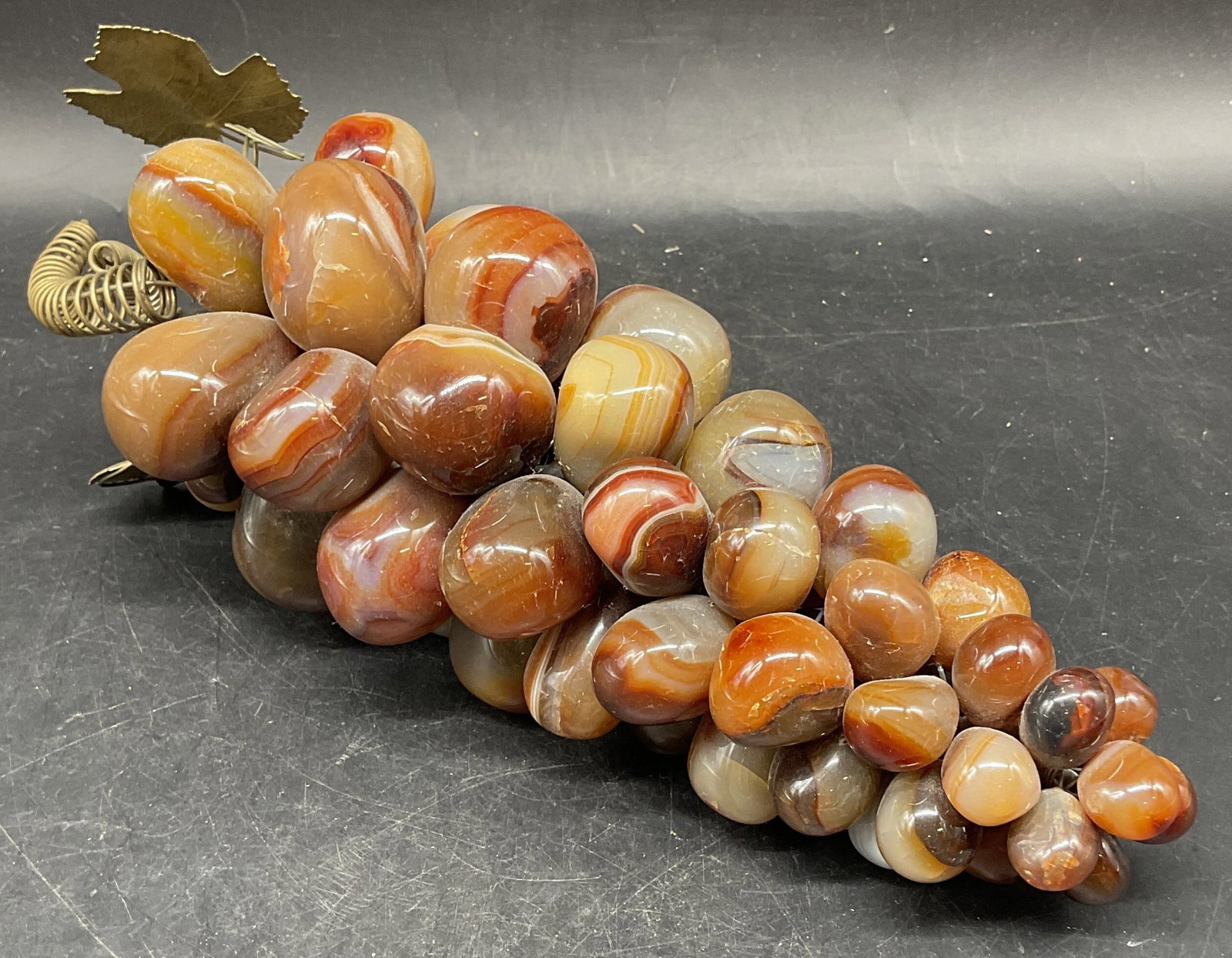 Brazilian Agate Semiprecious Stone Grape Bunch (1 of 6)