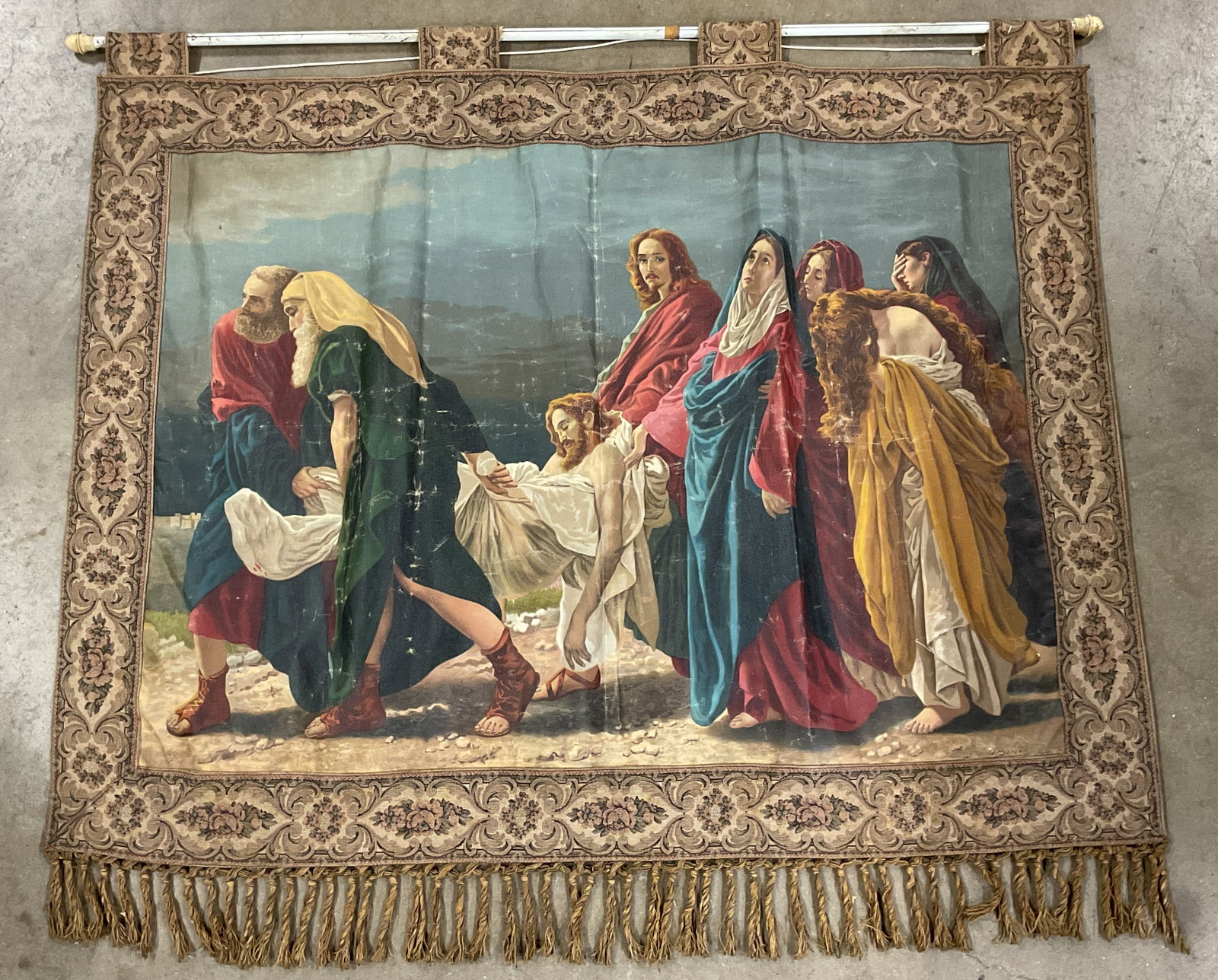 After Ciseri The Entombment Chromolithograph 43in (1 of 7)