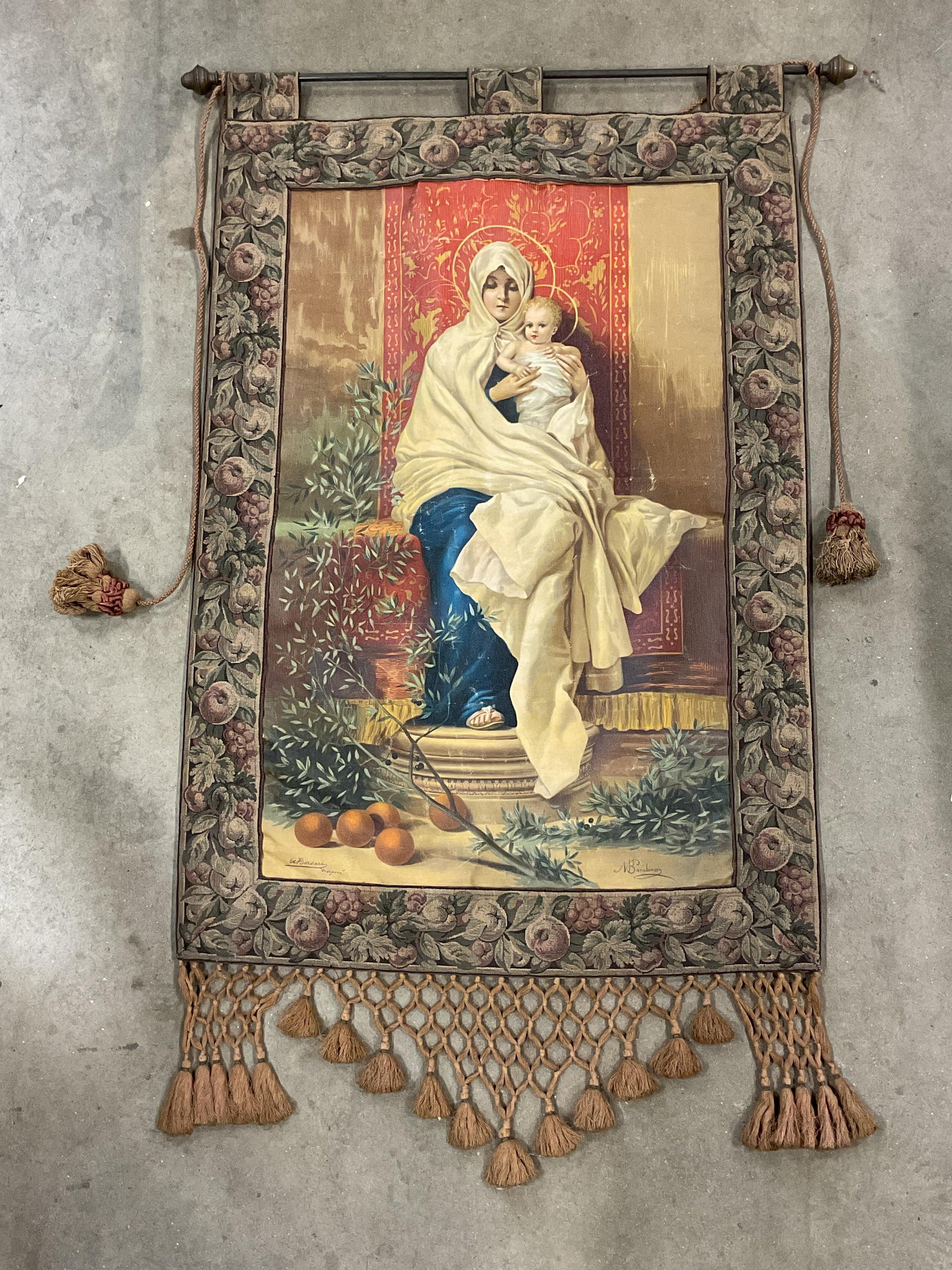 After Barabino Madonna with Child Chromolithograph (1 of 6)