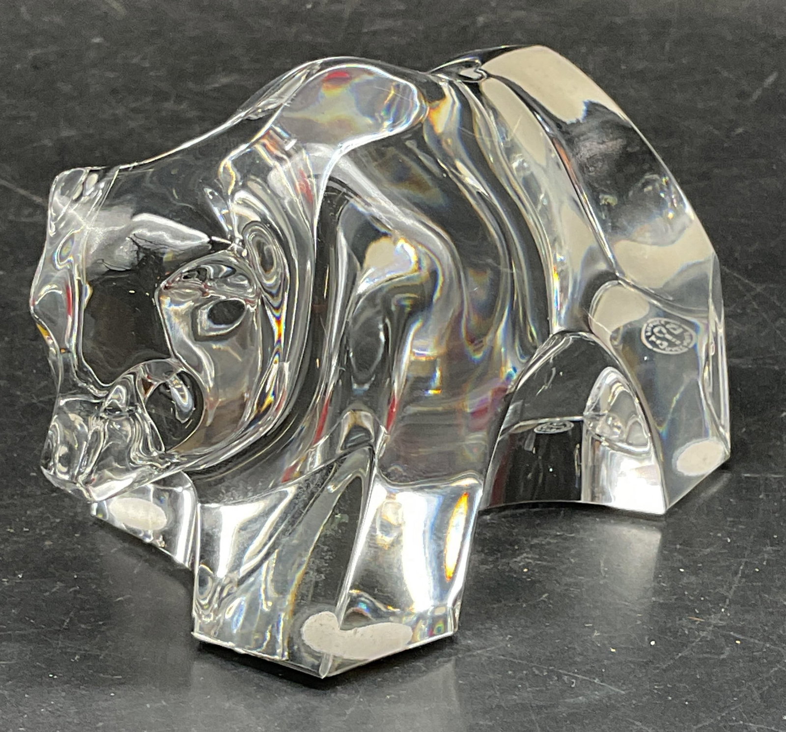 Baccarat Crystal Bear Cub Figurine, France (1 of 6)
