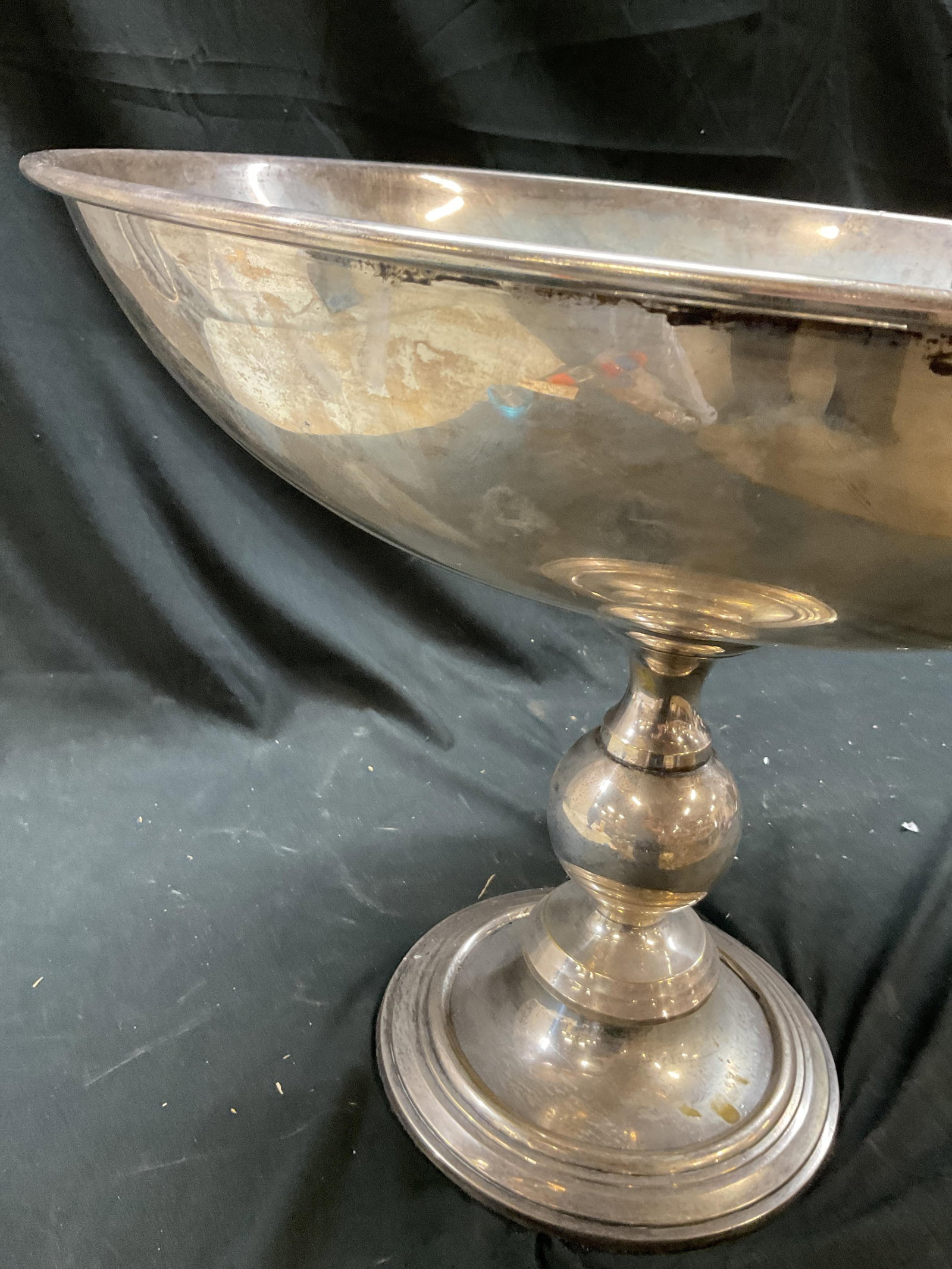 Statement Silver Pl Footed Pedestal Compote - 5