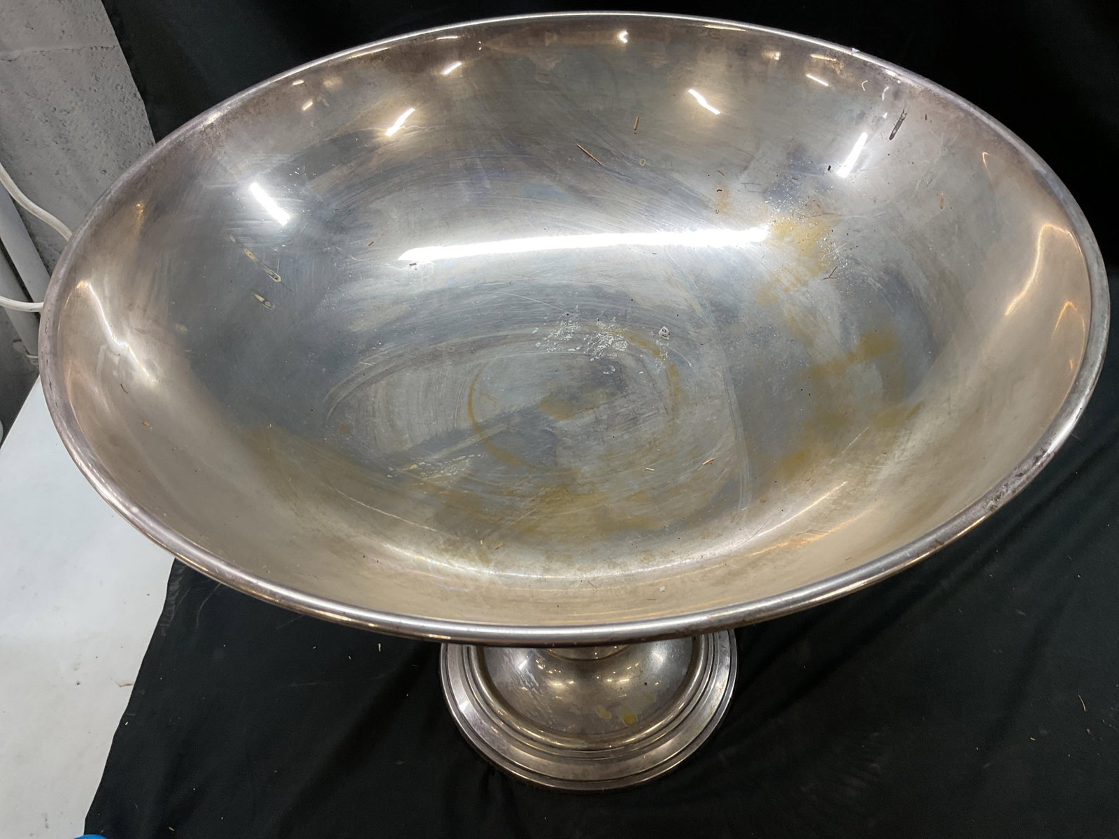 Statement Silver Pl Footed Pedestal Compote - 7
