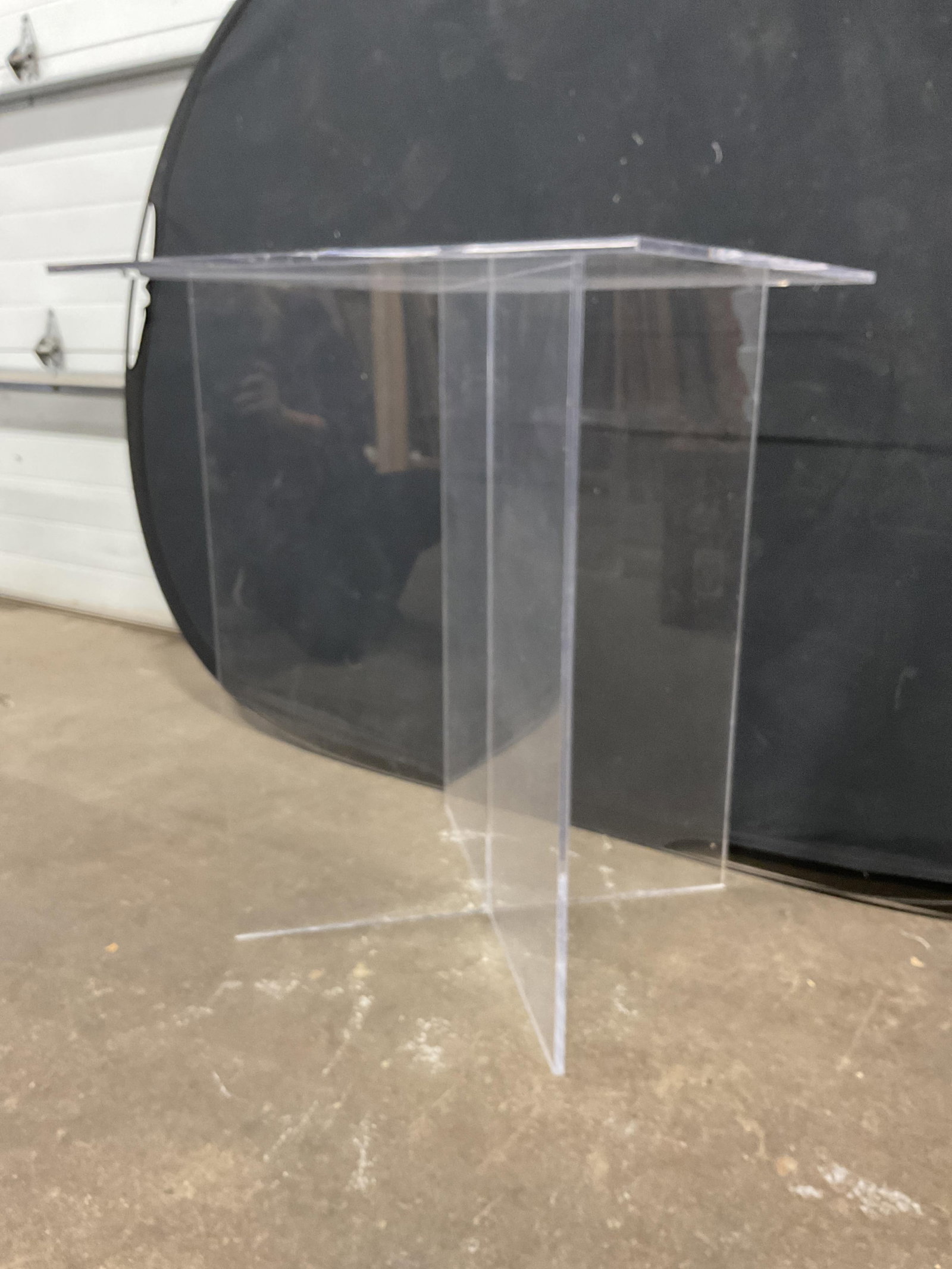Acrylic Square Side Table - 5