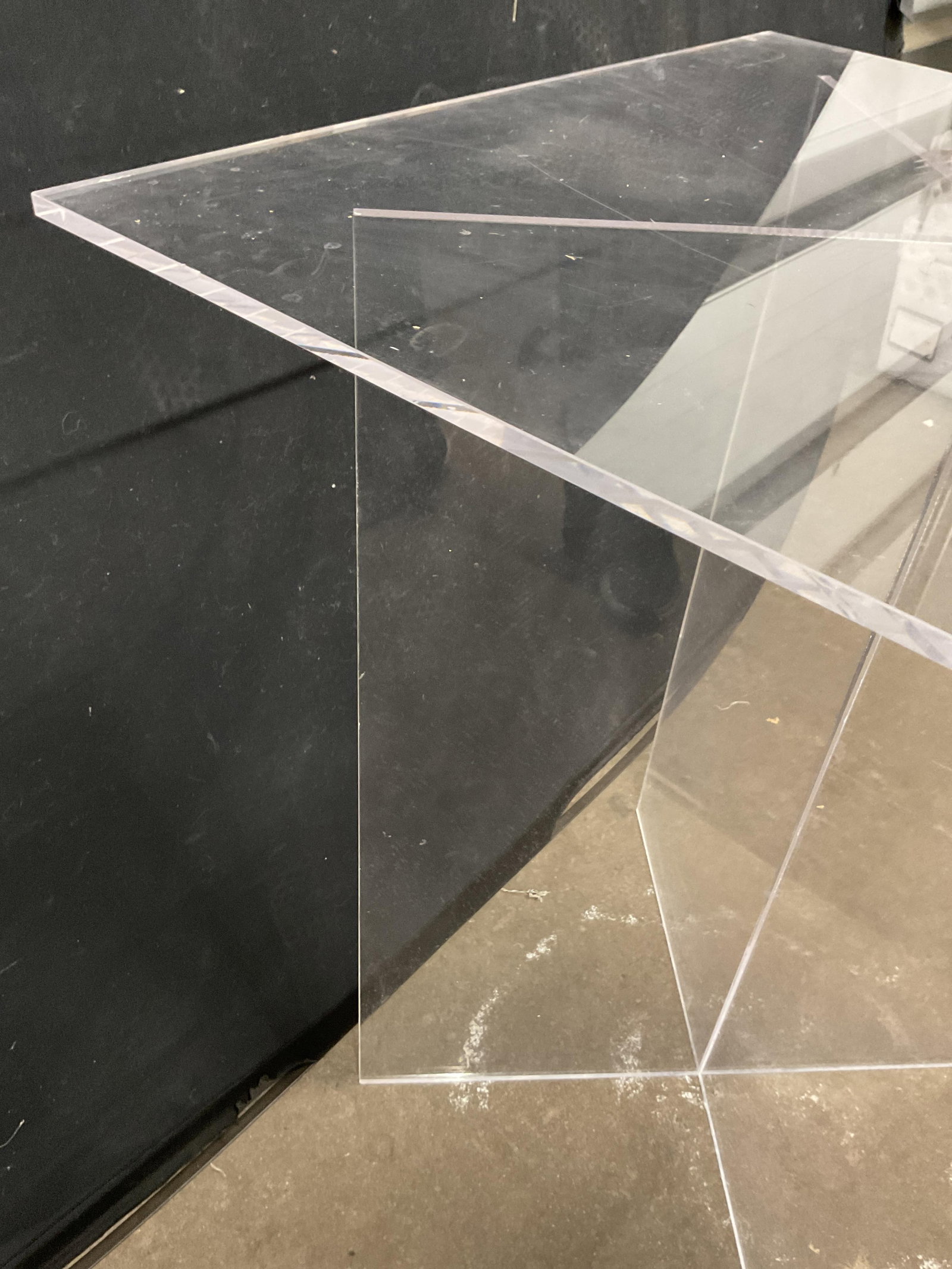 Acrylic Square Side Table - 8