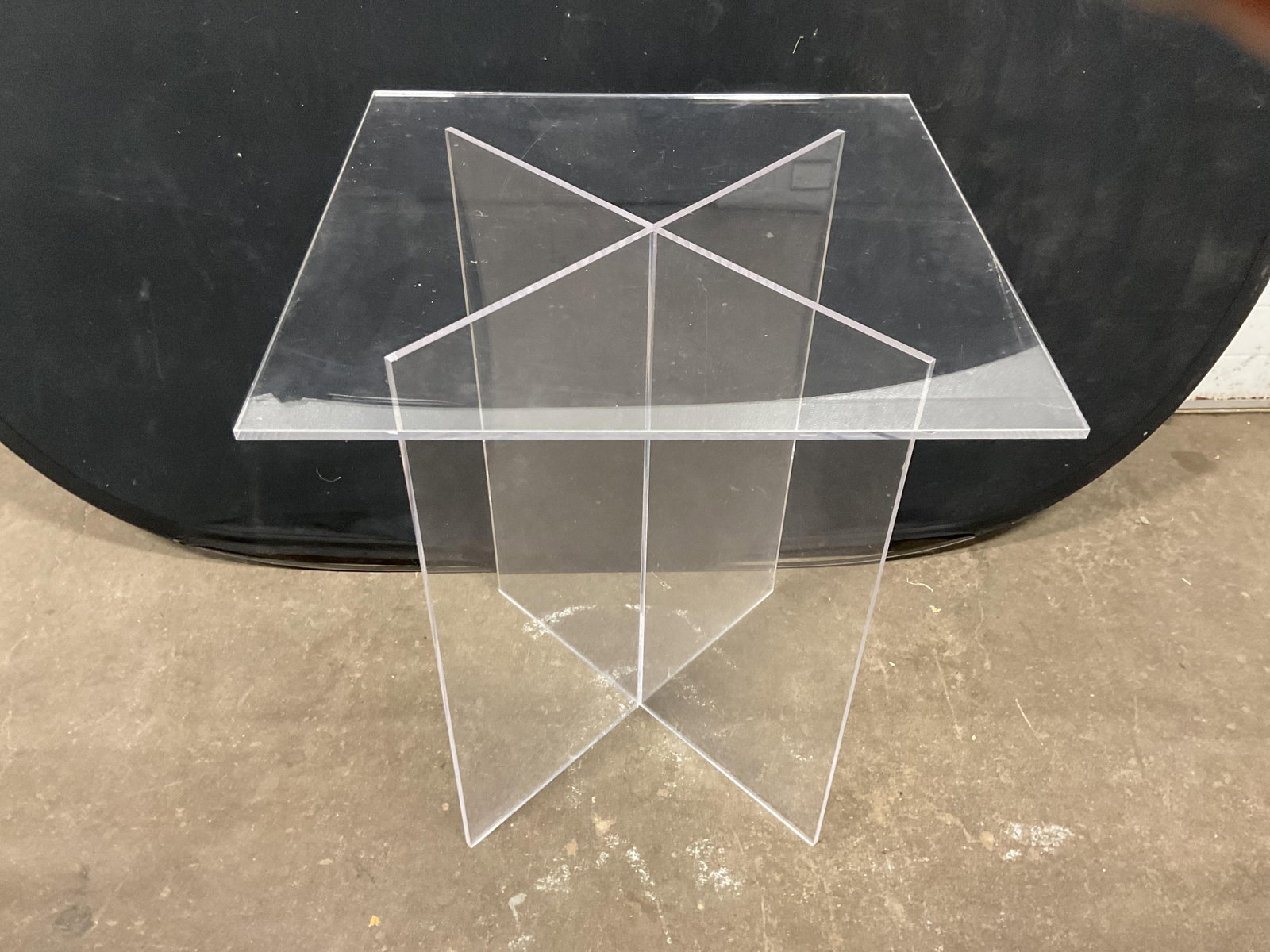 Acrylic Square Side Table - 9