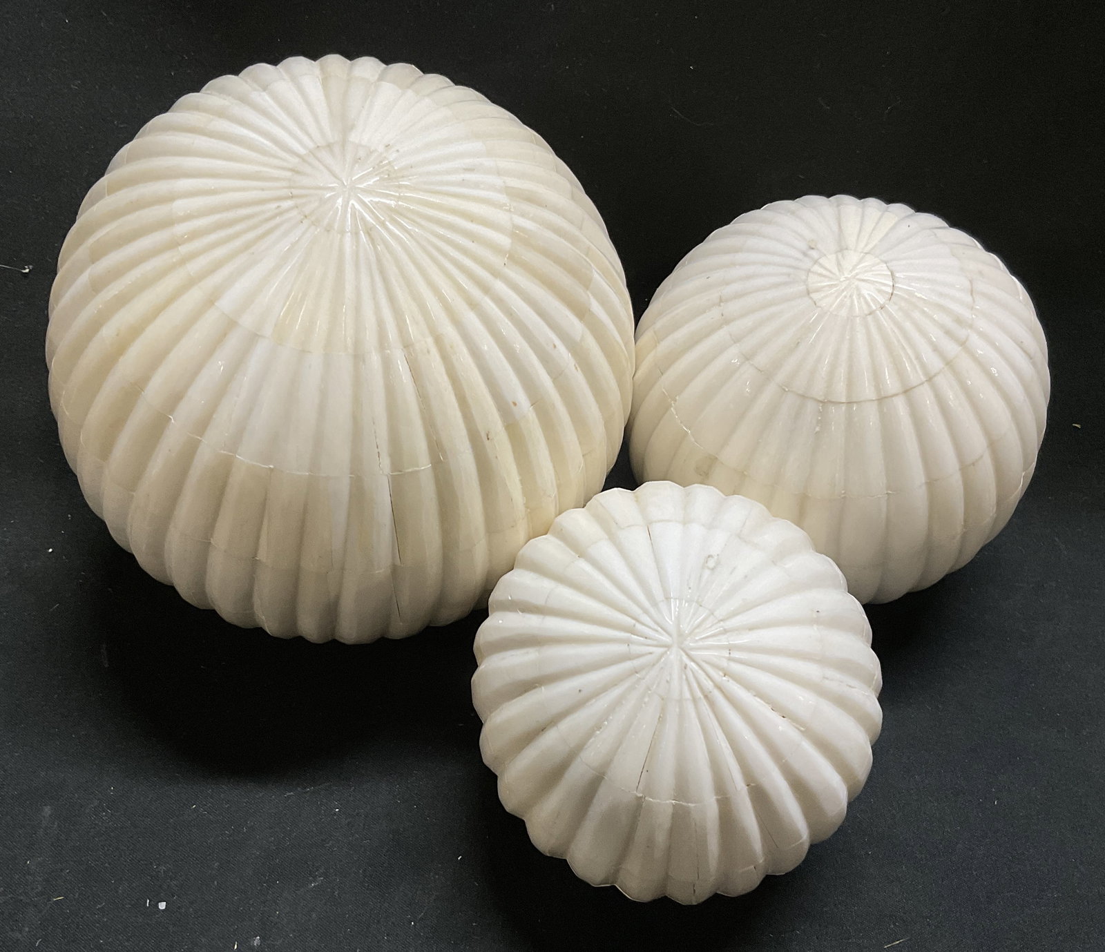 Lt3 Carved Bone Mosaic Spheres (1 of 10)