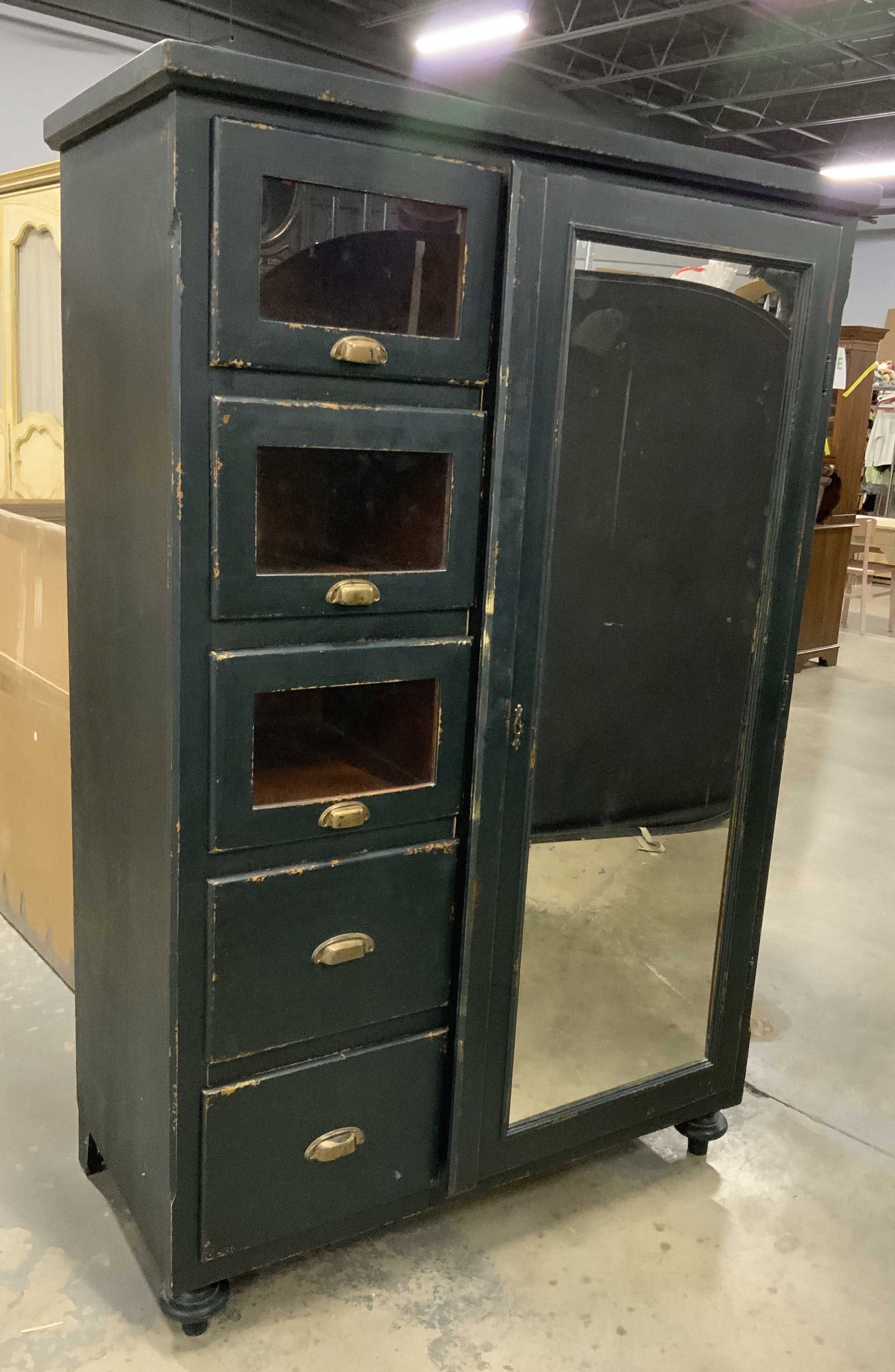 Painted Wardrobe Original Mirror and glass (1 of 10)