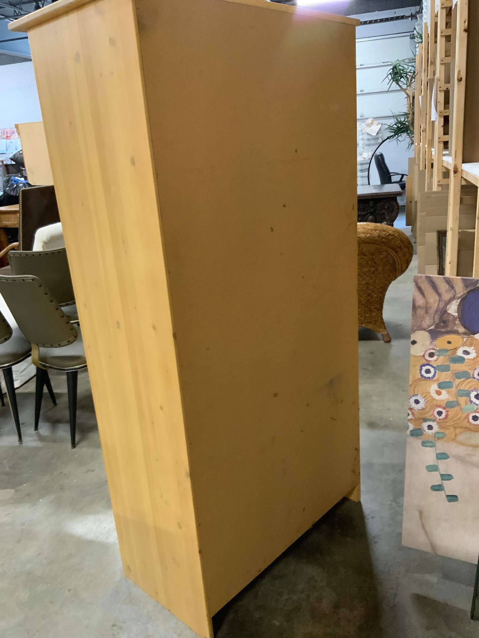 5 Shelf Pine Cabinet Mackenzie Child Knobs - 8