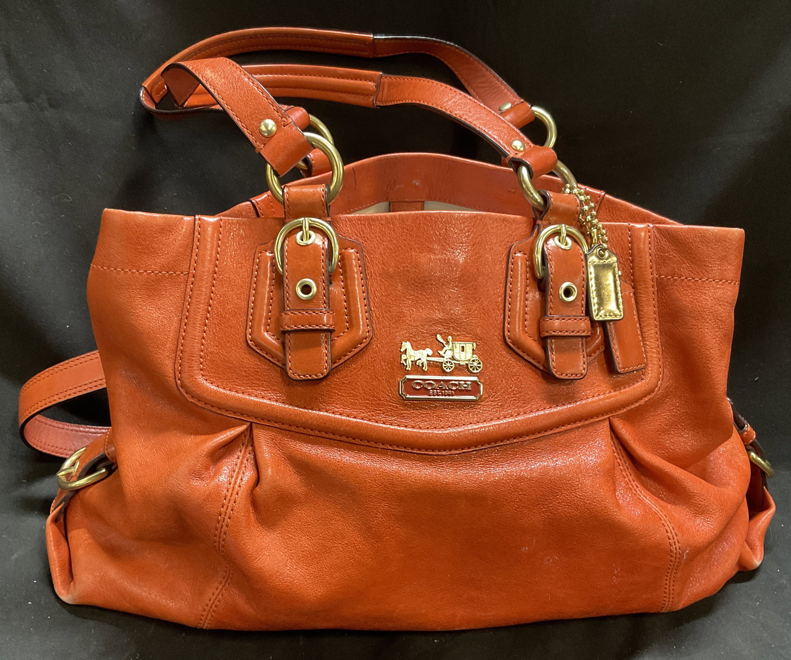 Coach Gen Orange Leather Madison Collection Bag (1 of 14)