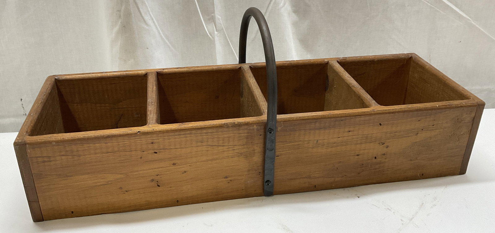 VTG Wooden & Iron Portable Storage Caddy (1 of 7)