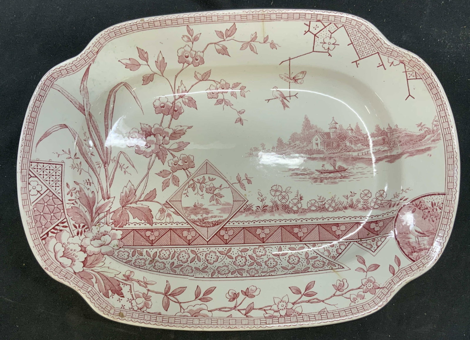 Antq EM & Co English Transferware Platter (1 of 14)