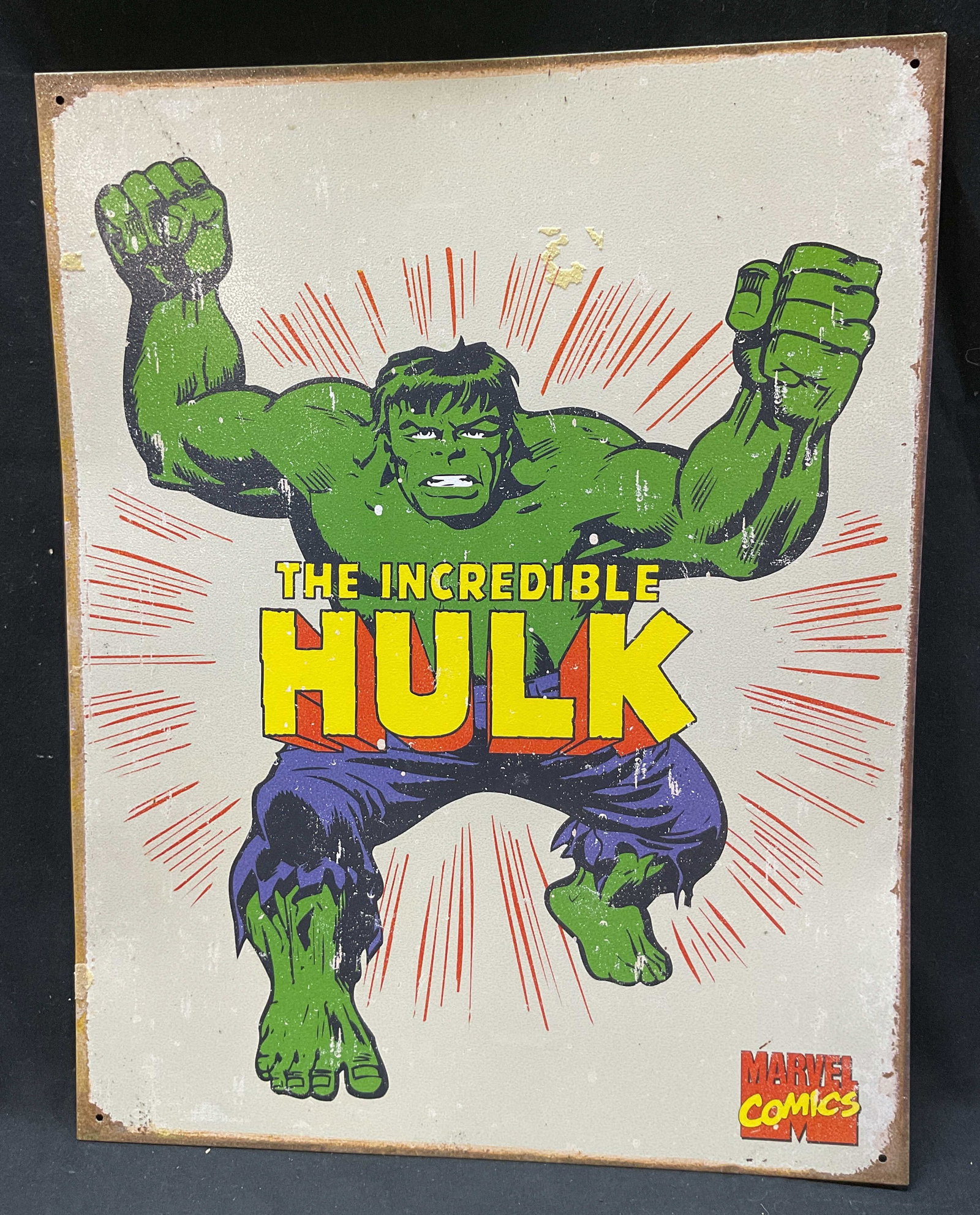 2007 Marvel The Incredible Hulk Metal Wall Sign (1 of 7)