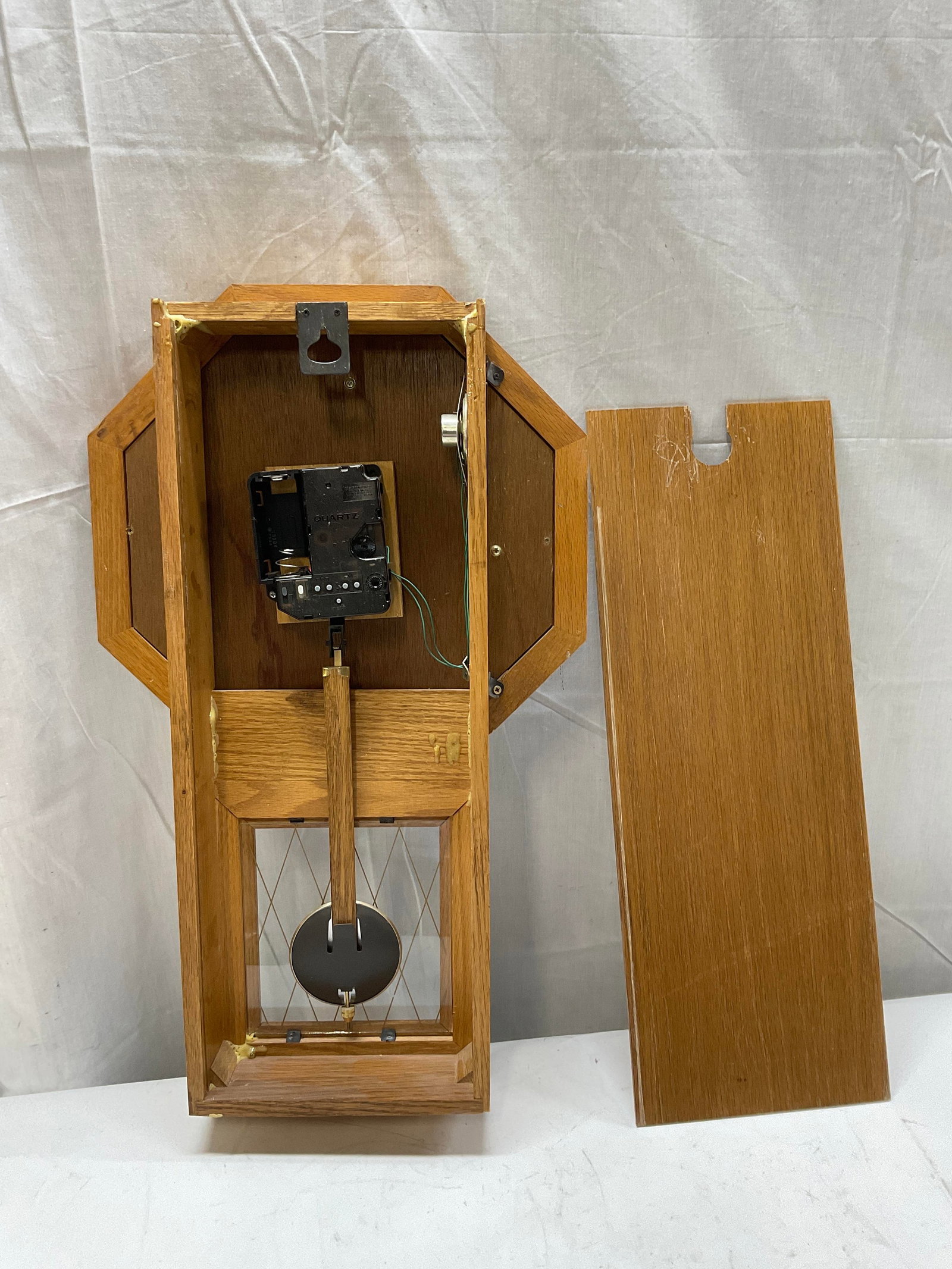 Wooden Octagonal Pendulum Clock - 4