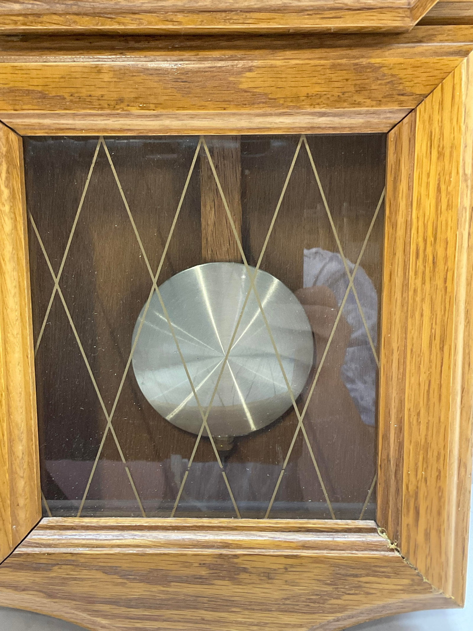 Wooden Octagonal Pendulum Clock - 7