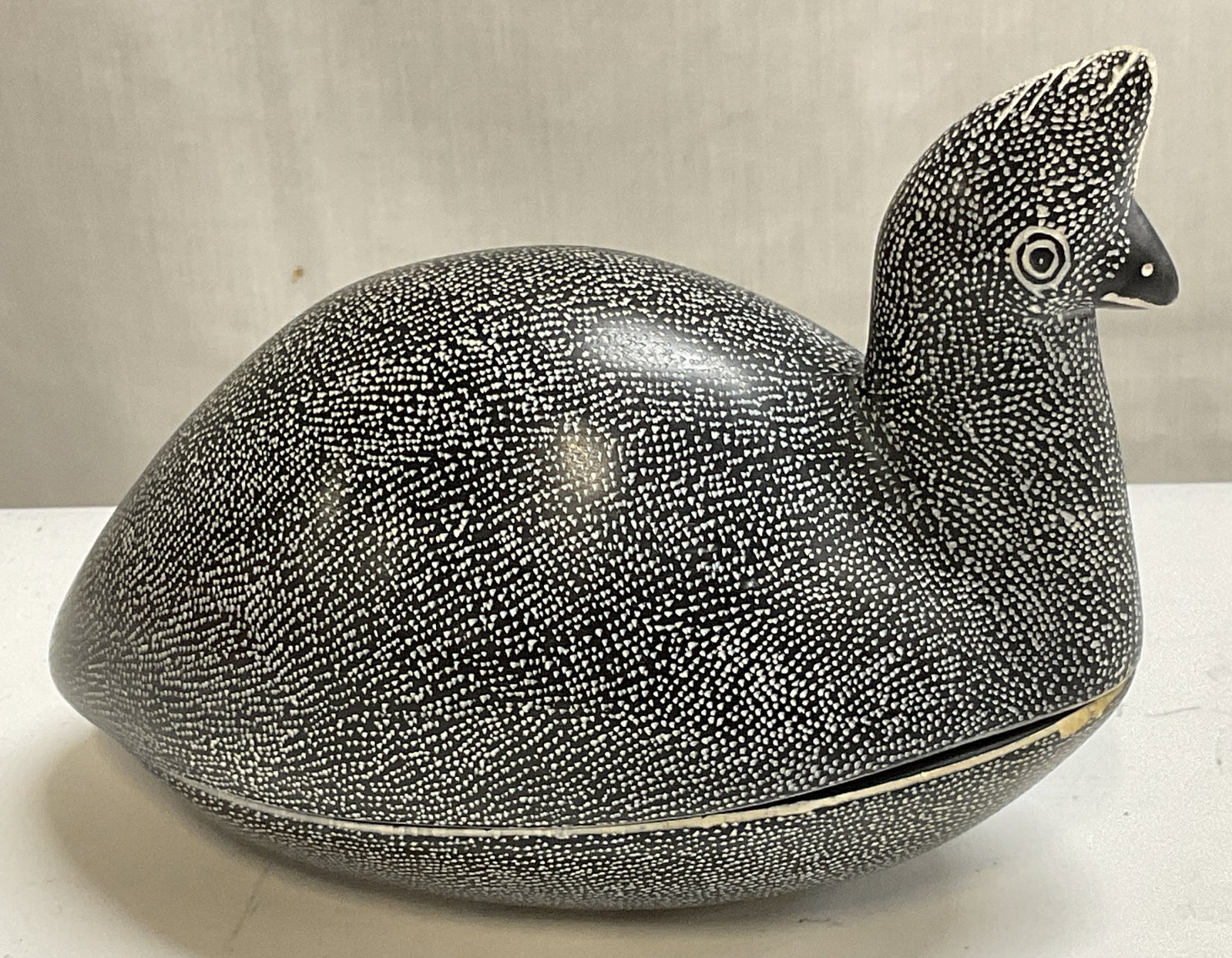 Handmade Stone Guinea Fowl Trinket Box (1 of 10)