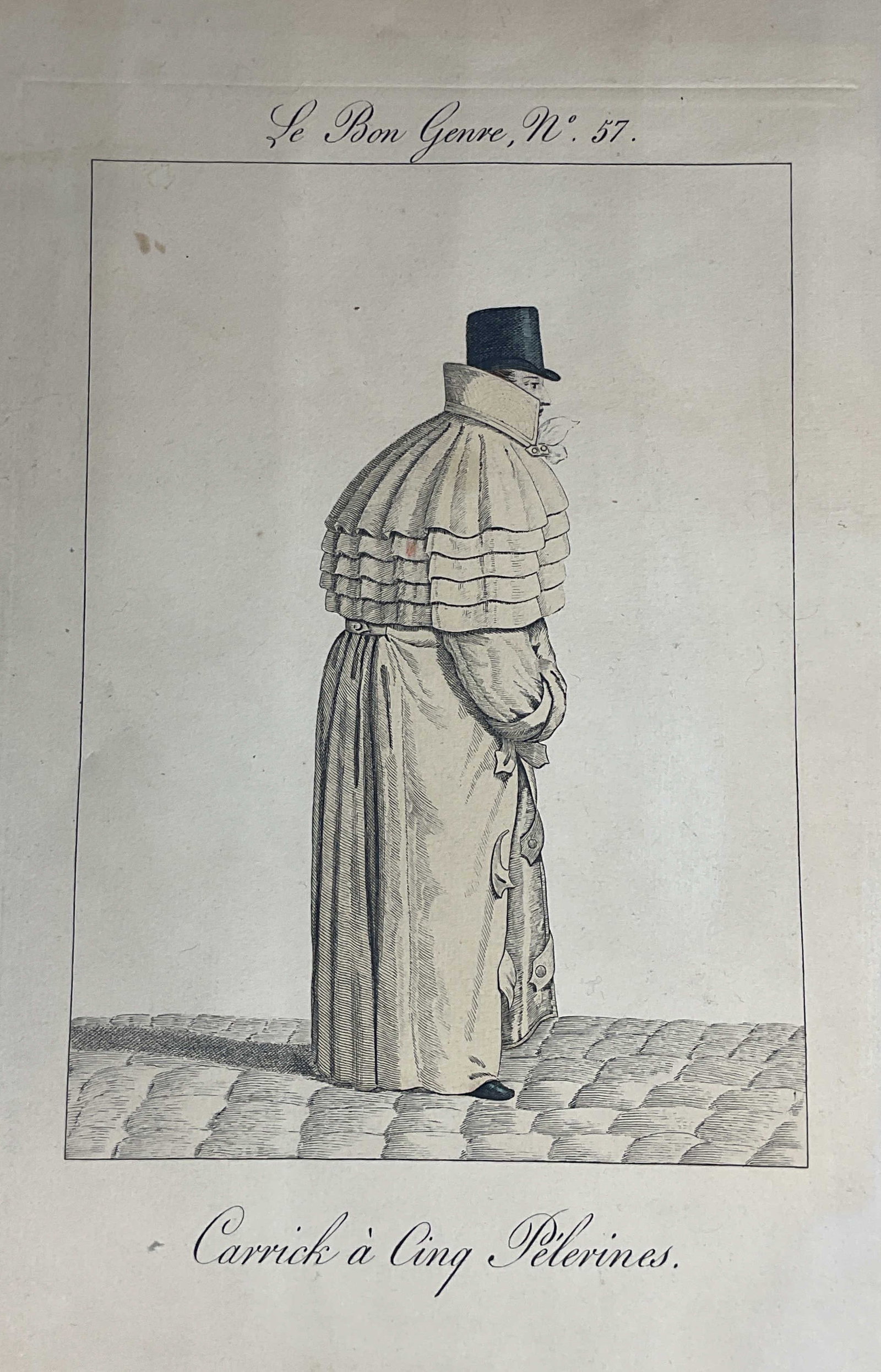 Antq Le Bon Genre No 57 Fashion Plate Etching (1 of 6)
