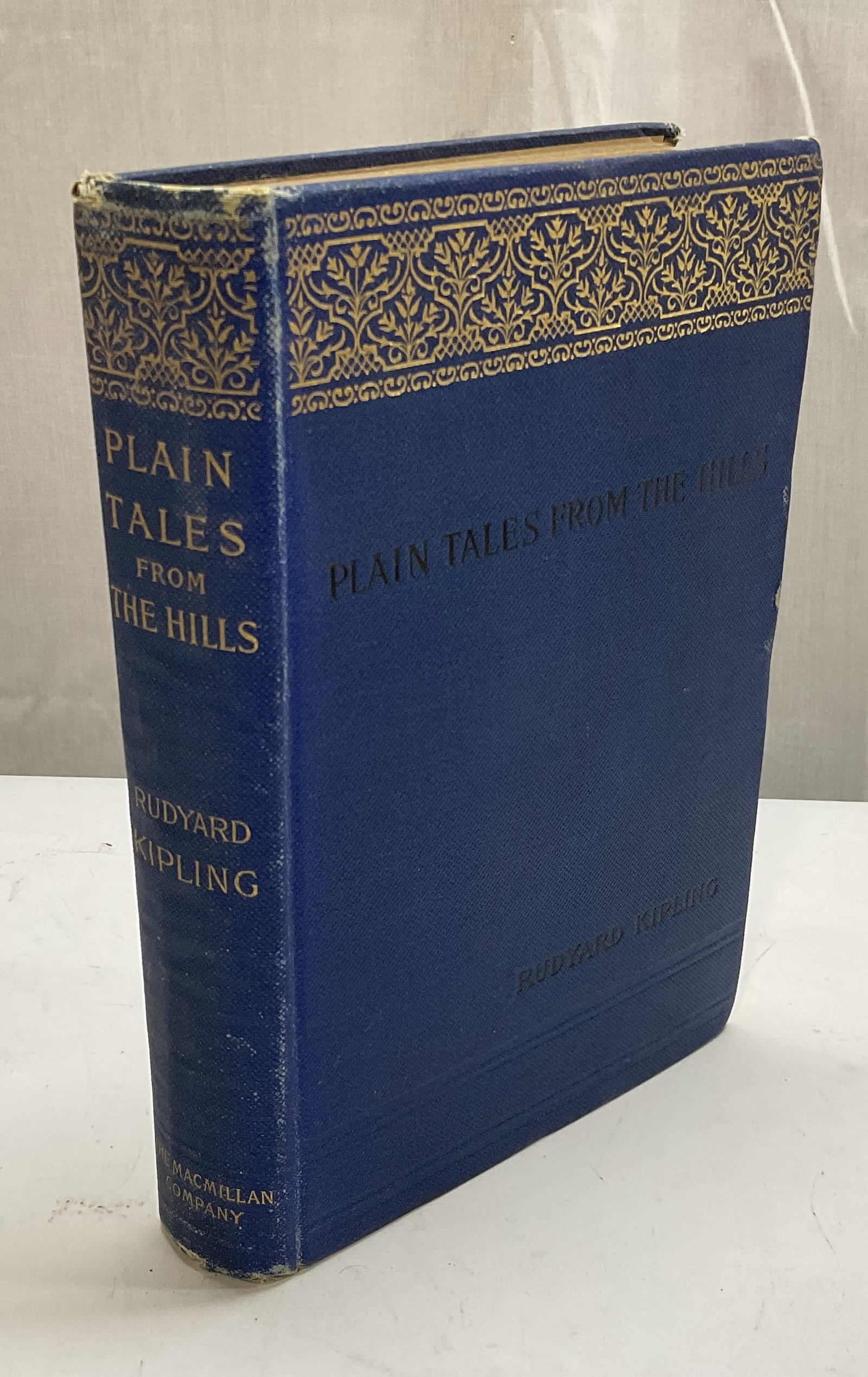 ANTQ 1893 Kipling Plain Tales from The Hills: Antique Plain Tales from The Hills by Rudyard Kipling. Published 1893 by Macmillan and Co in London and New York. Fraying and Aging Present. Measures app 7.75in H x 5.5in L. Antique Books, 1800s, Plai