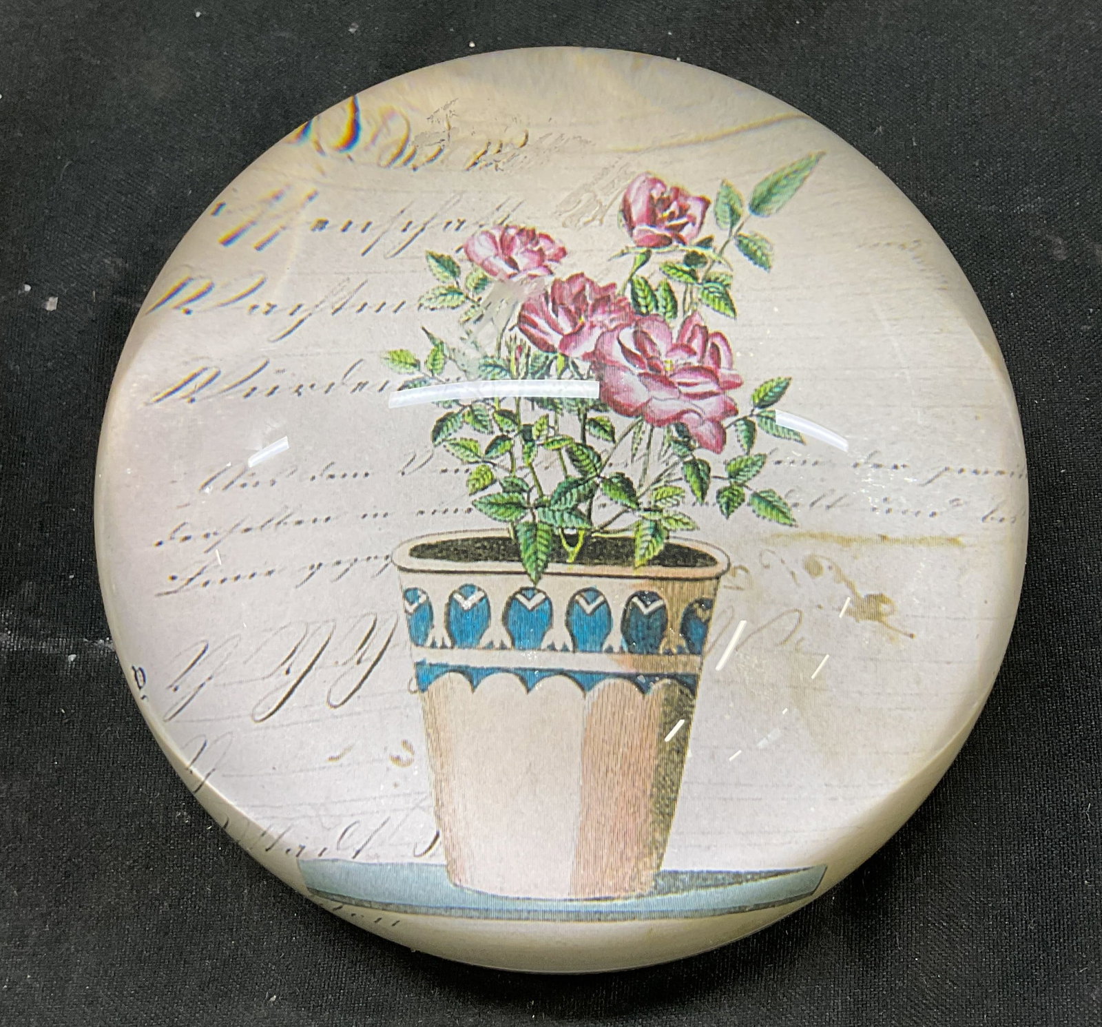 John Derian Company Floral Glass Paperweight (1 of 7)
