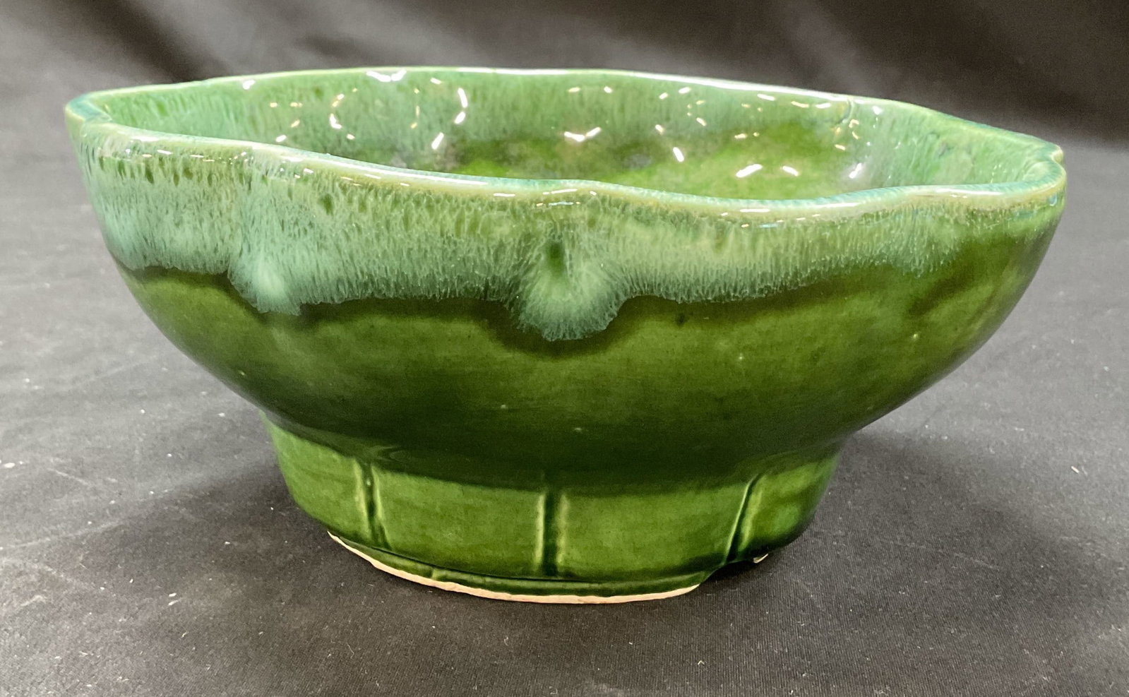 Pio Pottery Green Glazed Bowl USA (1 of 6)