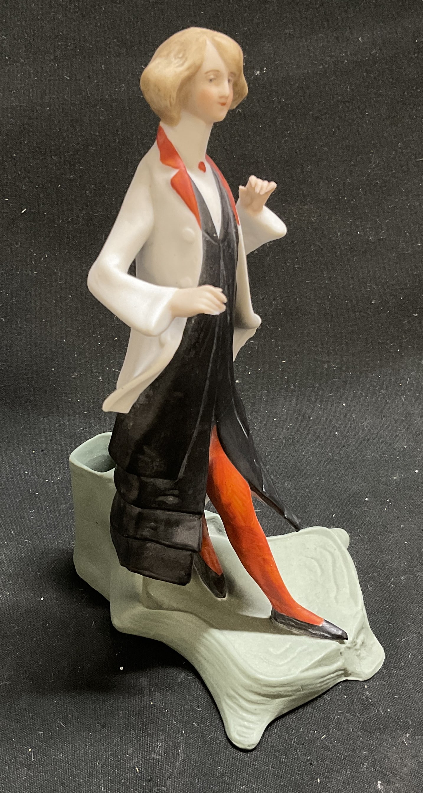 VINTAGE Doctor Figural Toothpick Hldr Pottery (1 of 8)