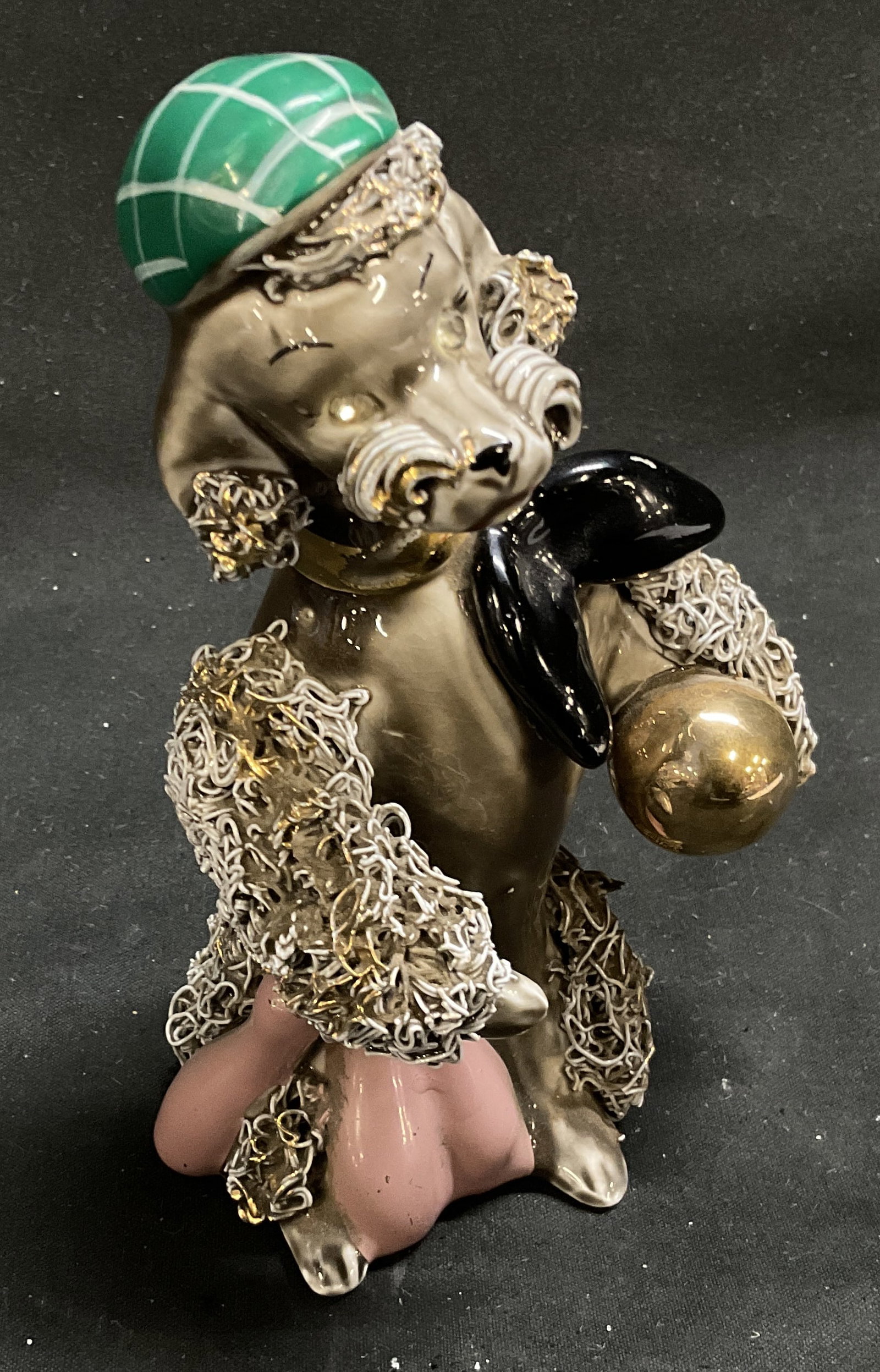 VINTAGE Ceramic Bowling Spaghetti Poodle Figurine (1 of 9)